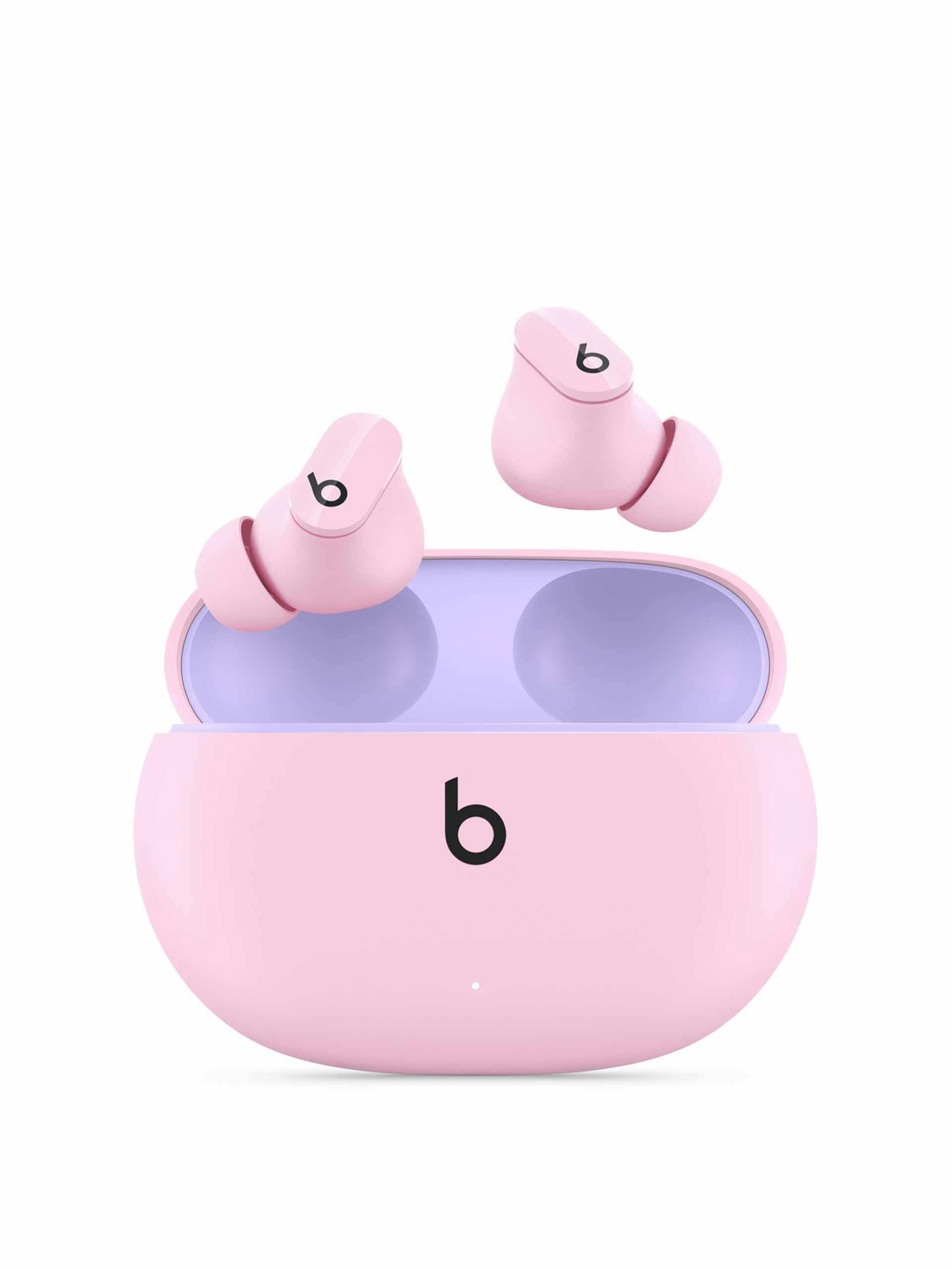 Pink noise-cancelling wireless earphones