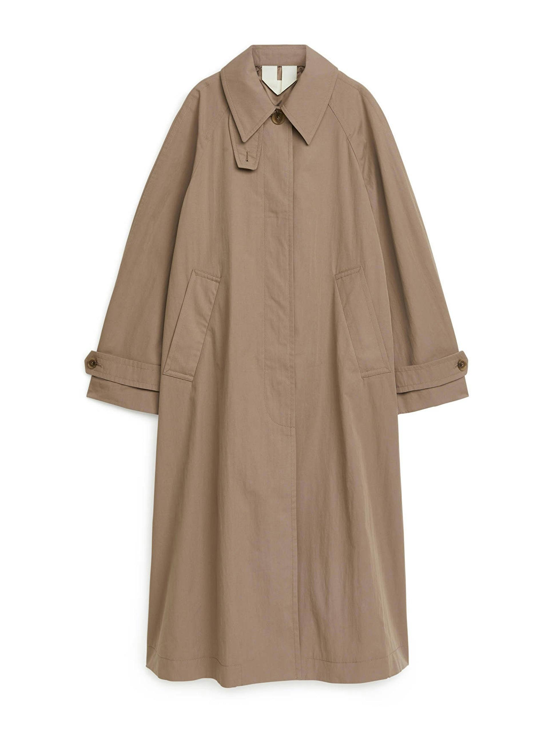 Cotton blend trench coat