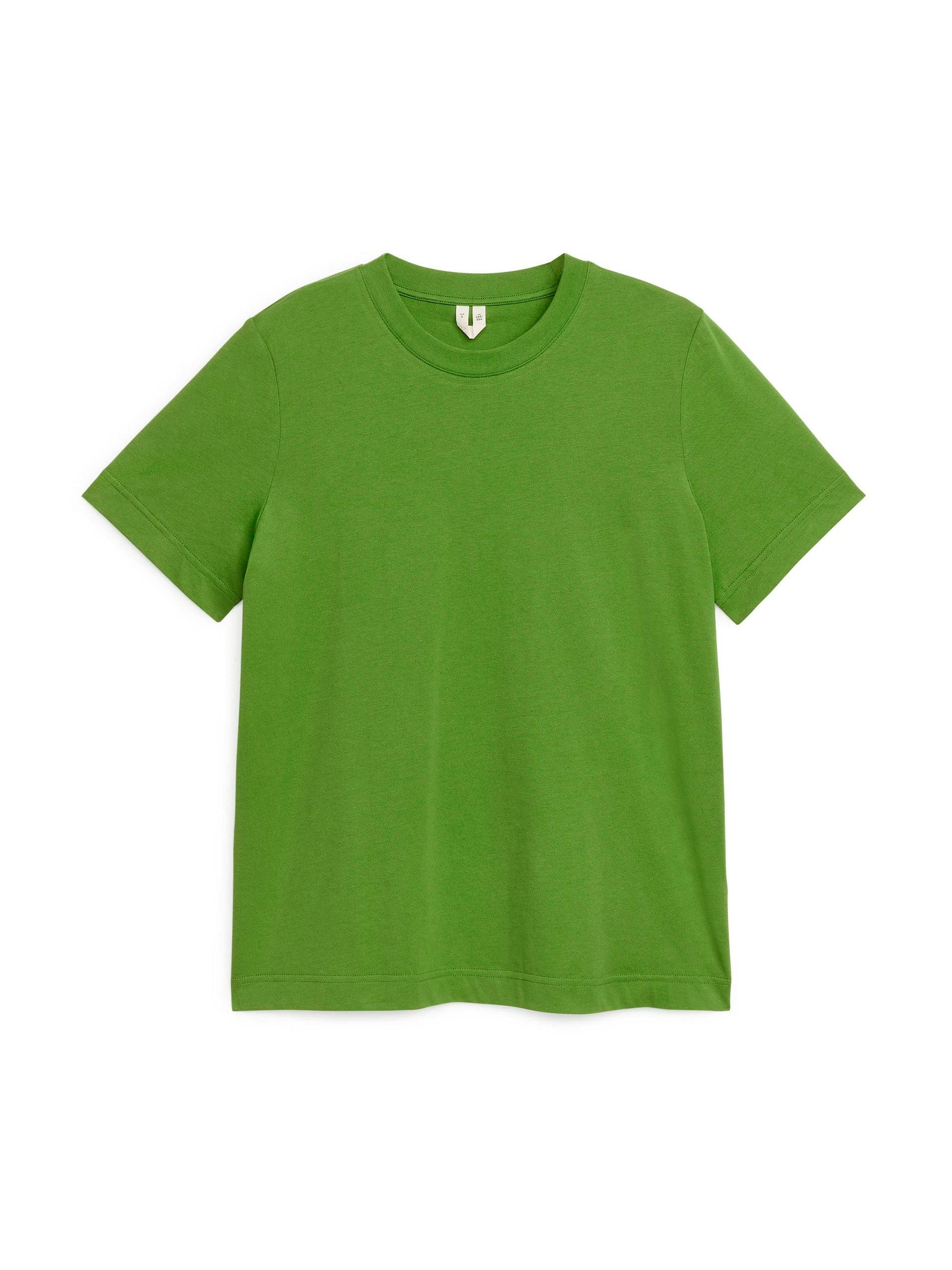 Green crew-neck t-shirt