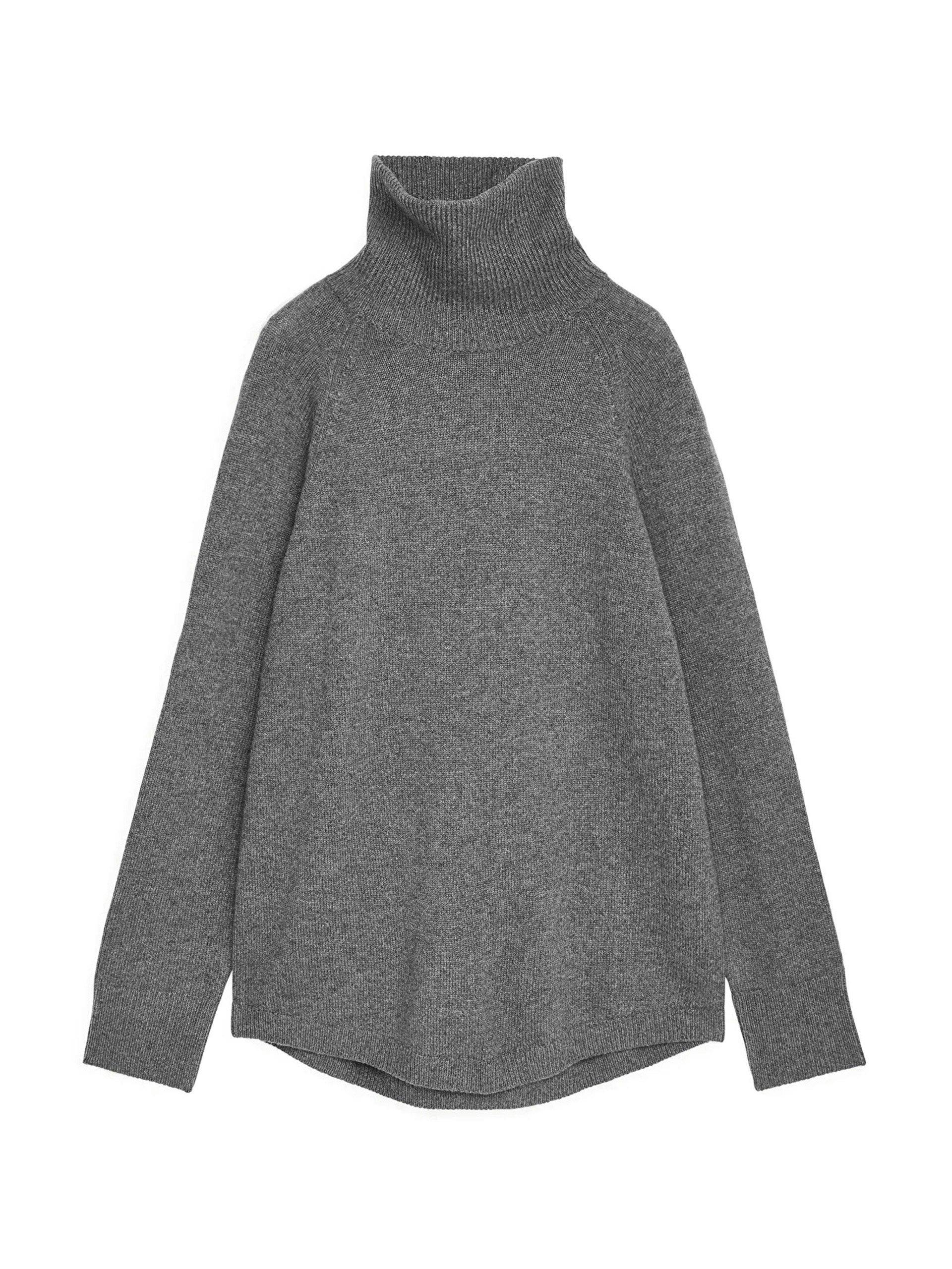 Roll-neck wool jumper