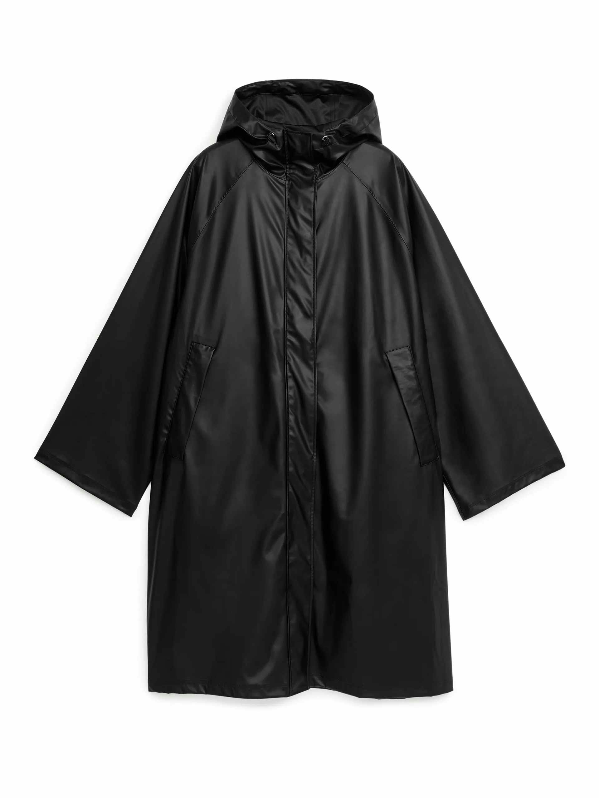 Hooded rain coat