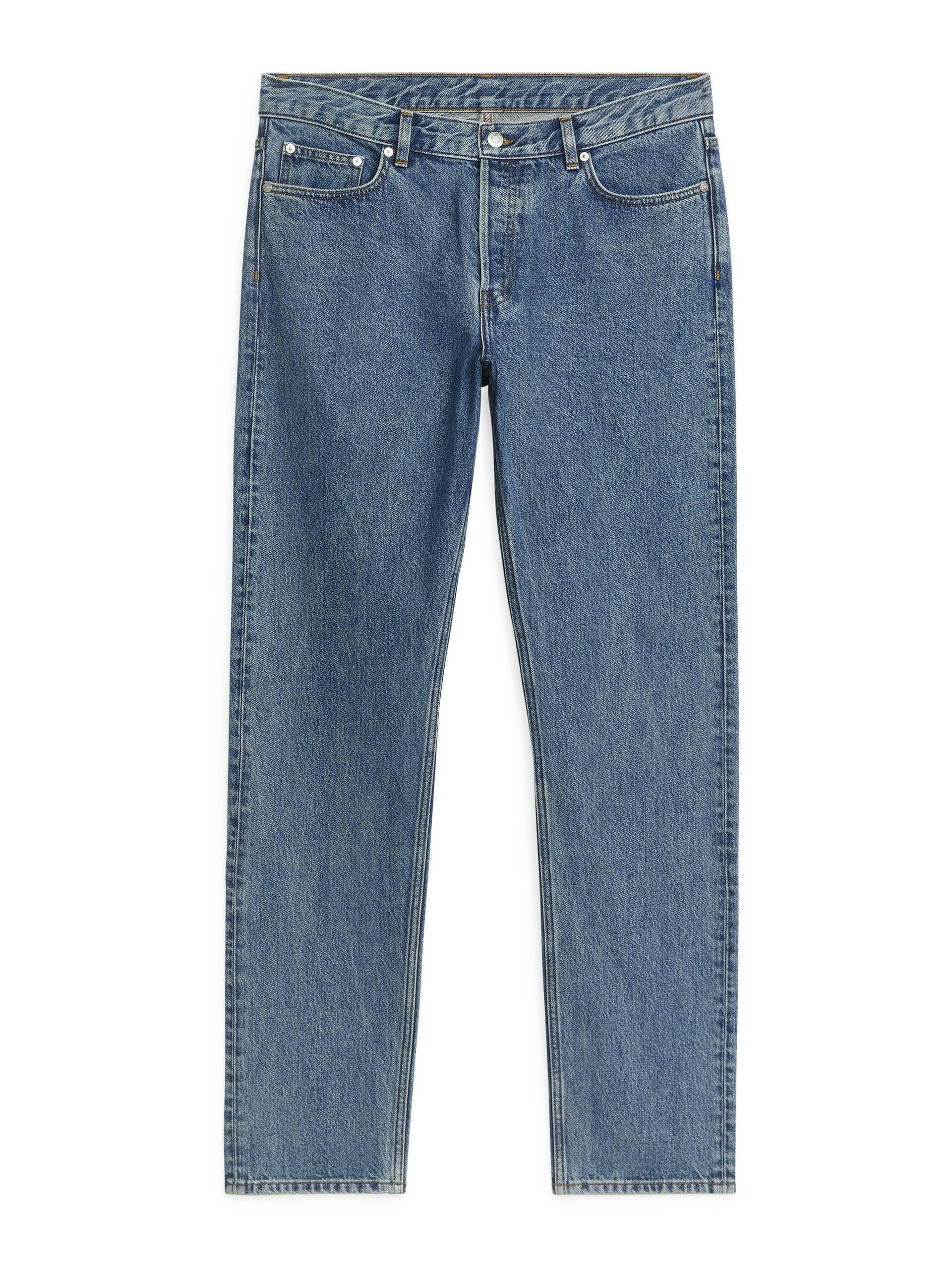 Cropped denim jeans