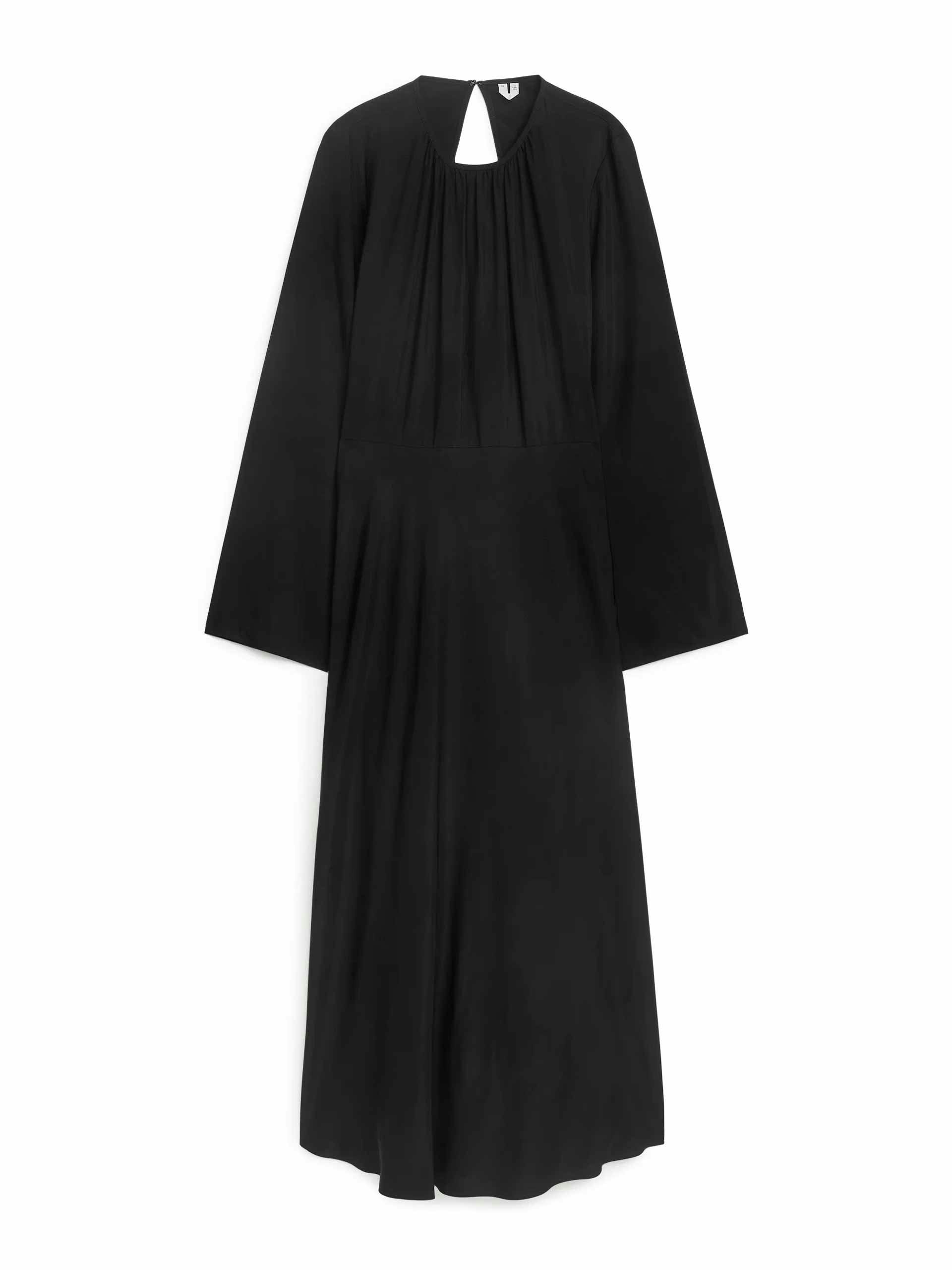 Open-back black dress