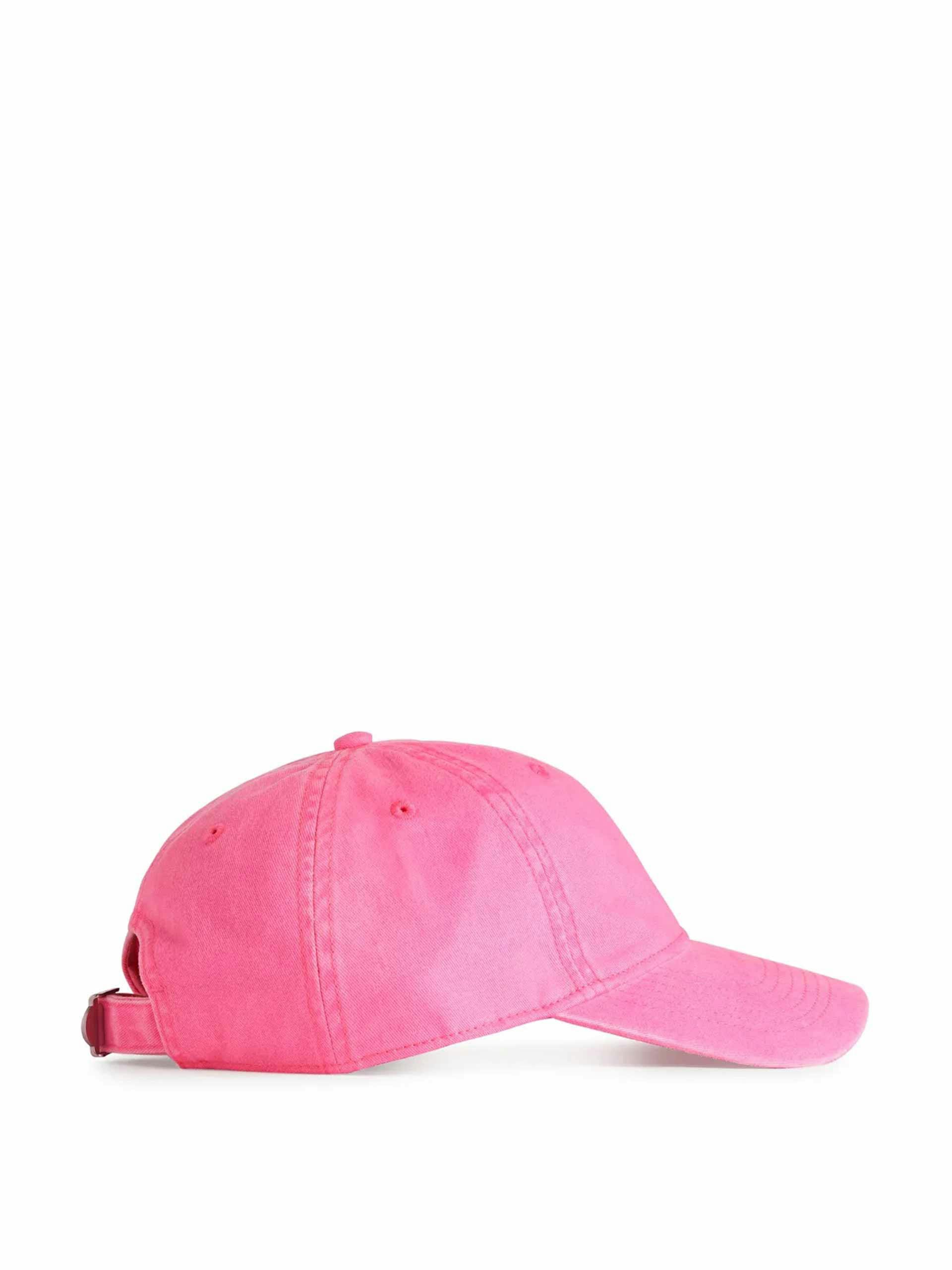 Pink washed cotton cap