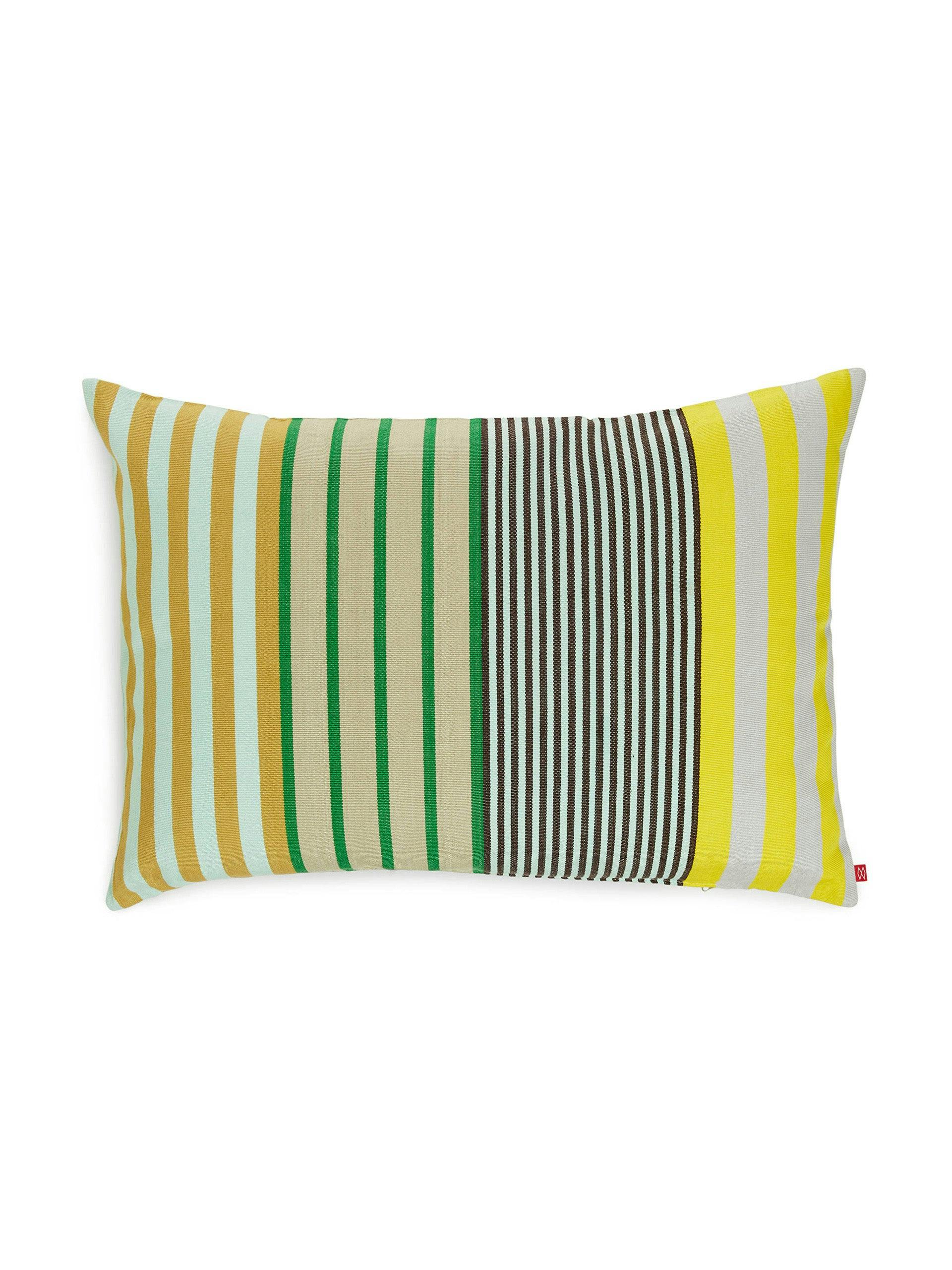Handwoven striped cushion cover