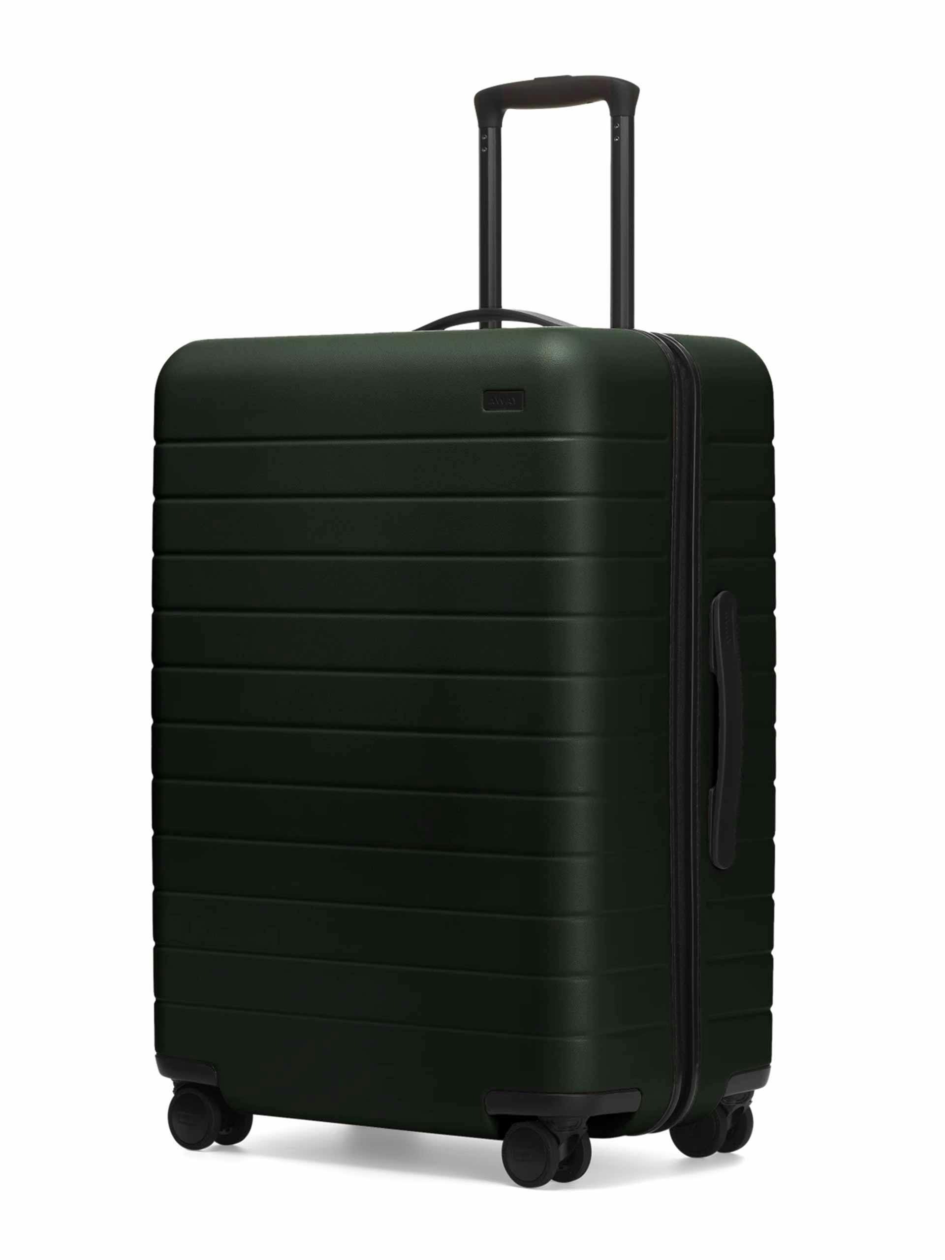 Hard-shell matte suitcase