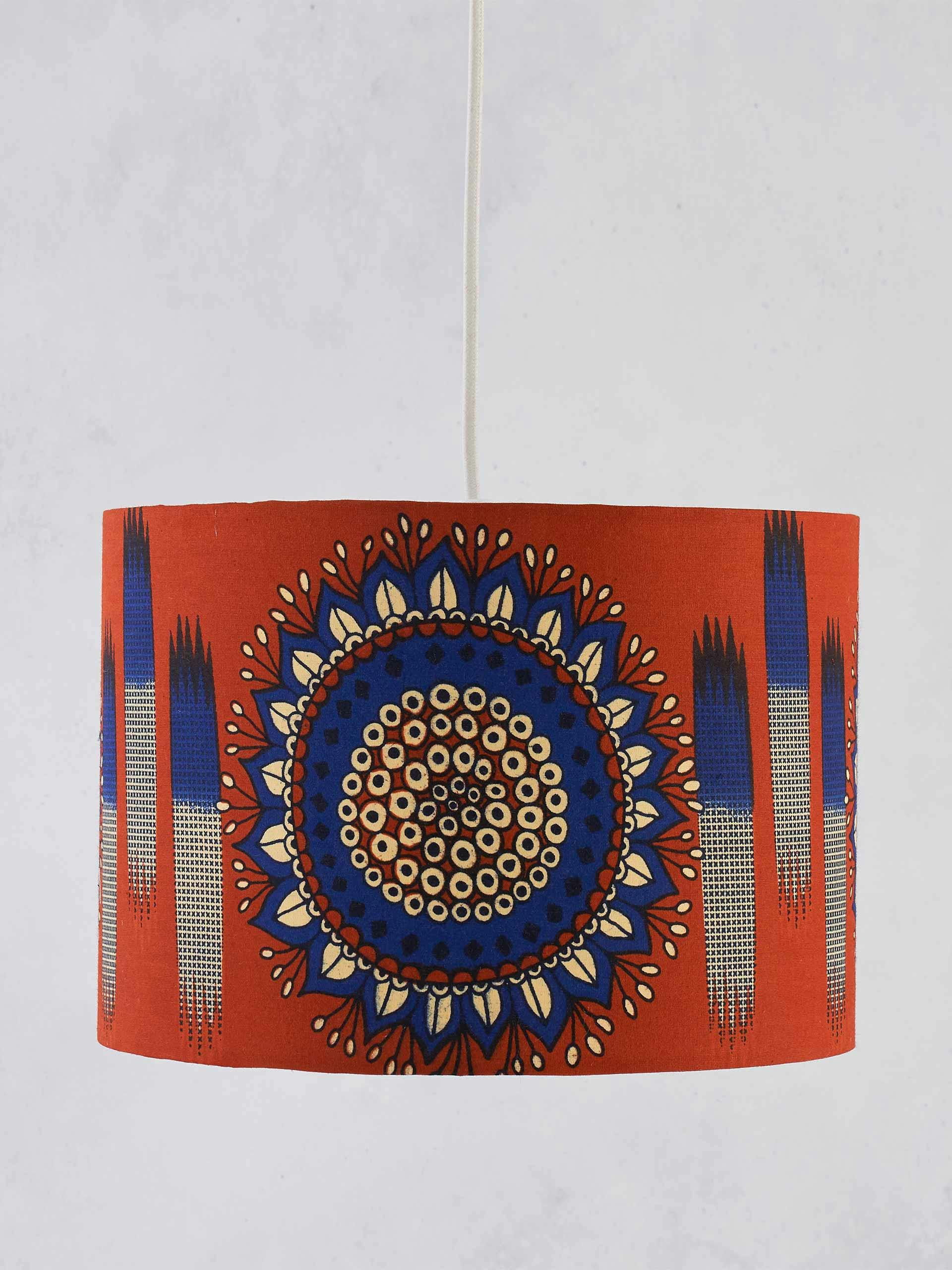 African wax print lampshade