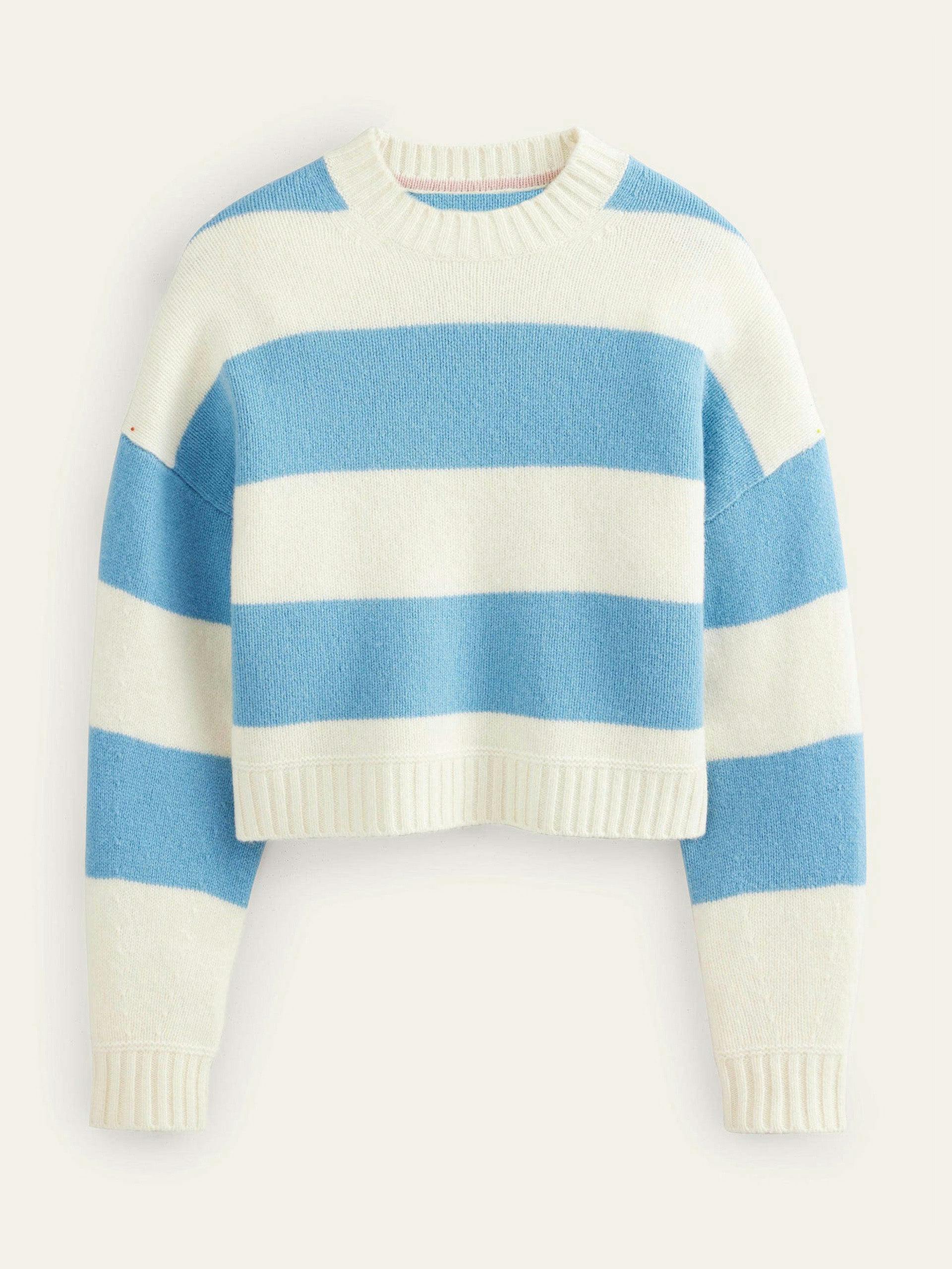 Brushed striped jumper