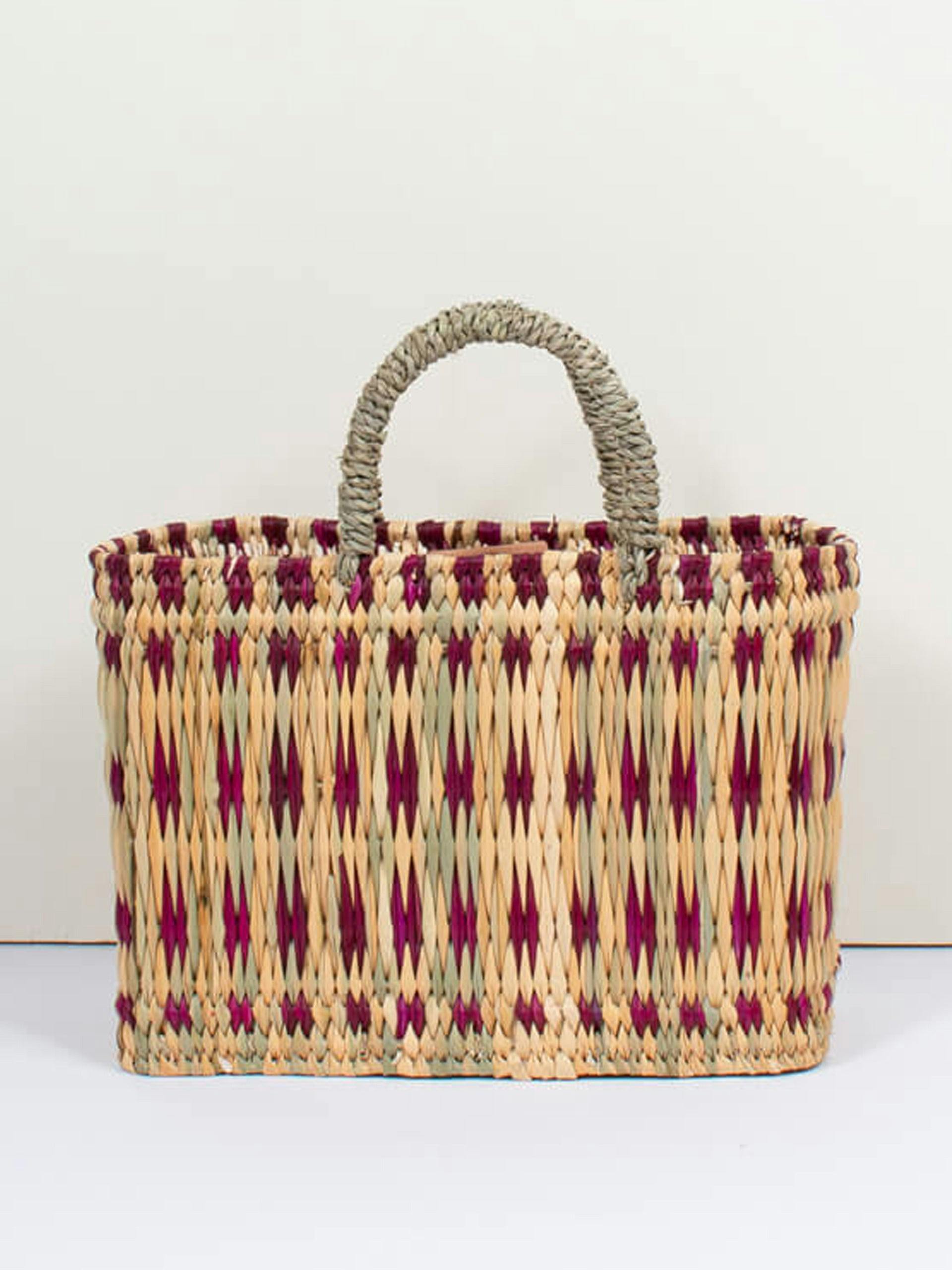 Woven reed basket