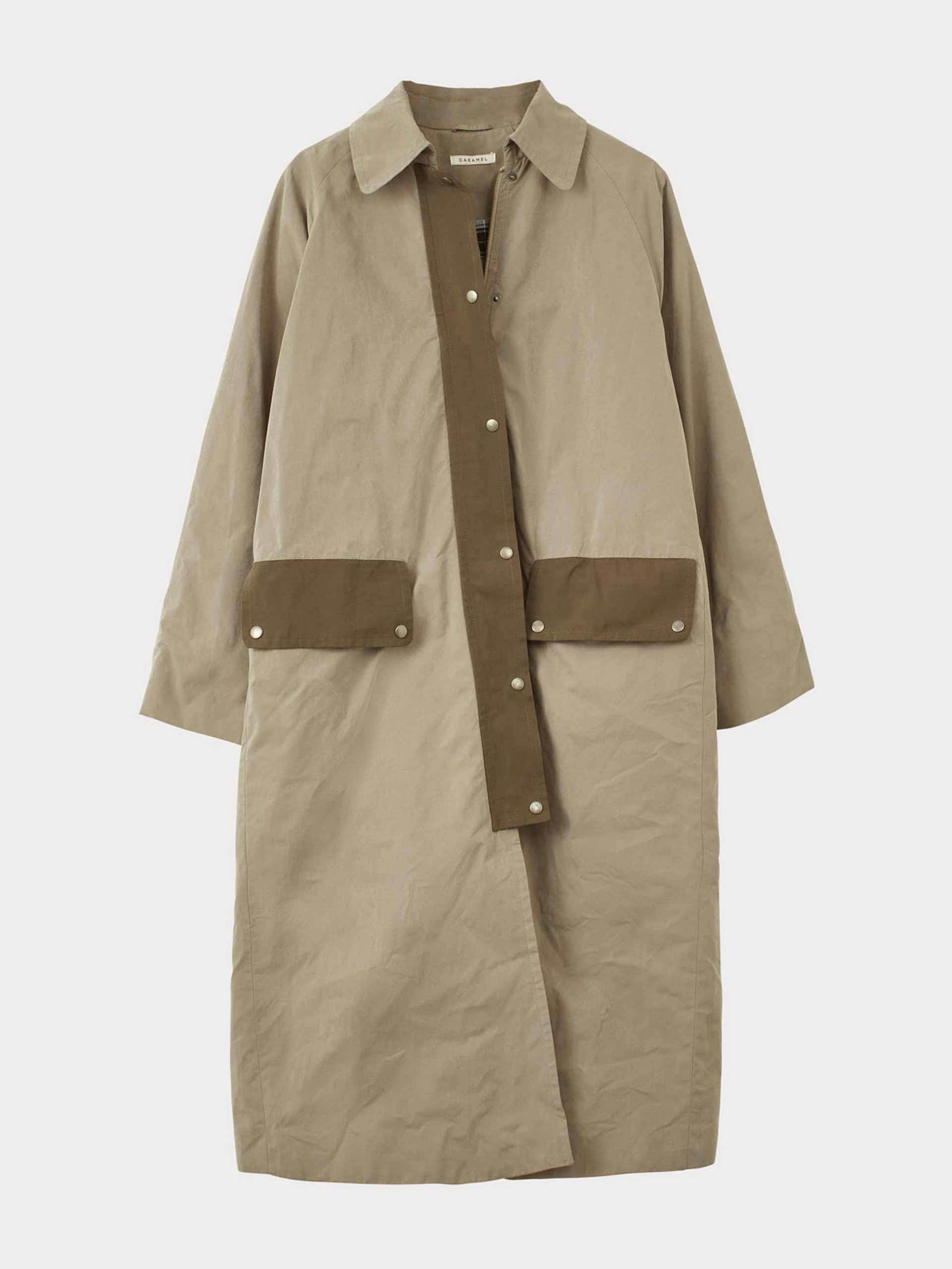 Oversized mac coat - light brown