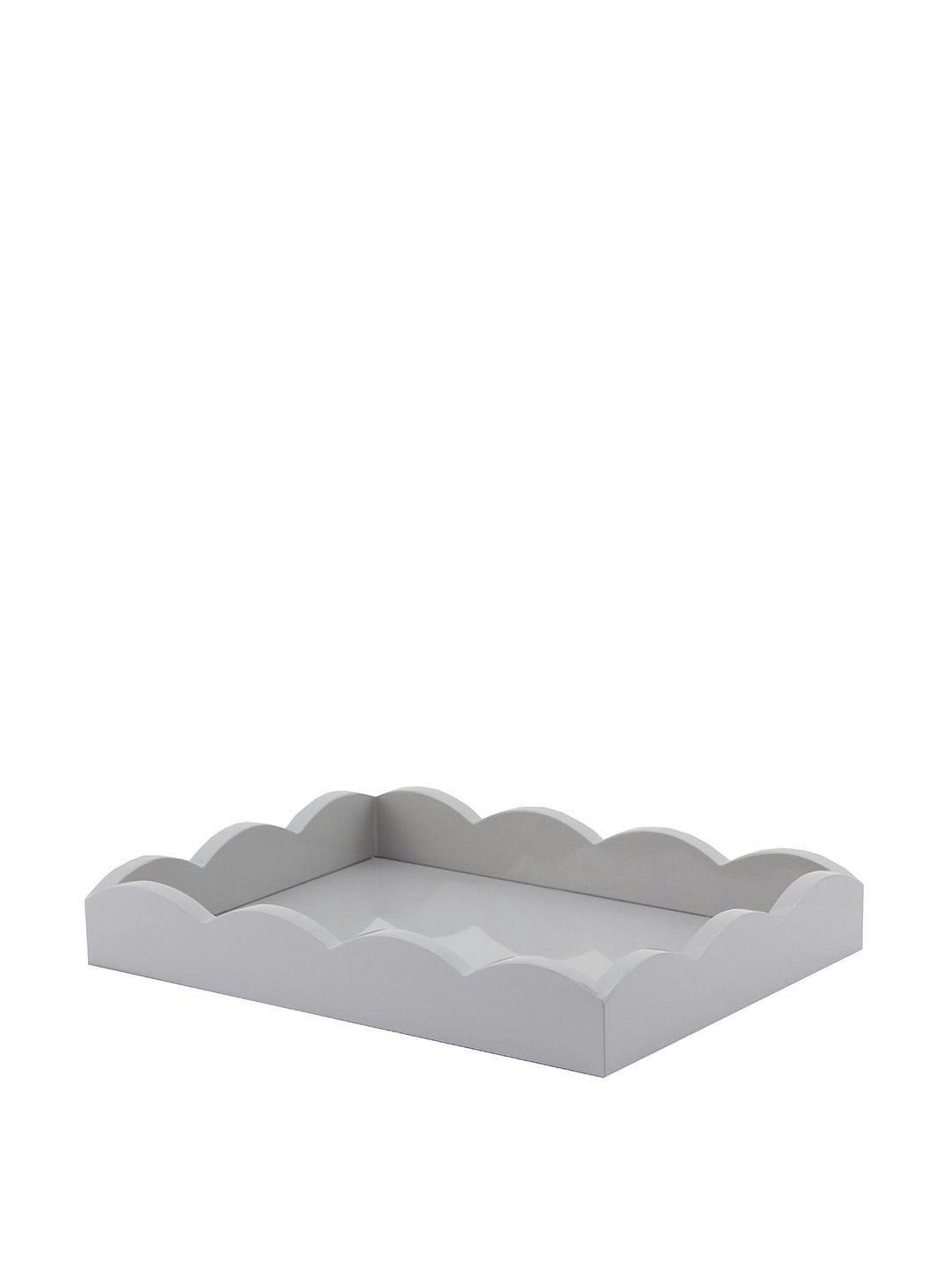 Grey small scalloped tray