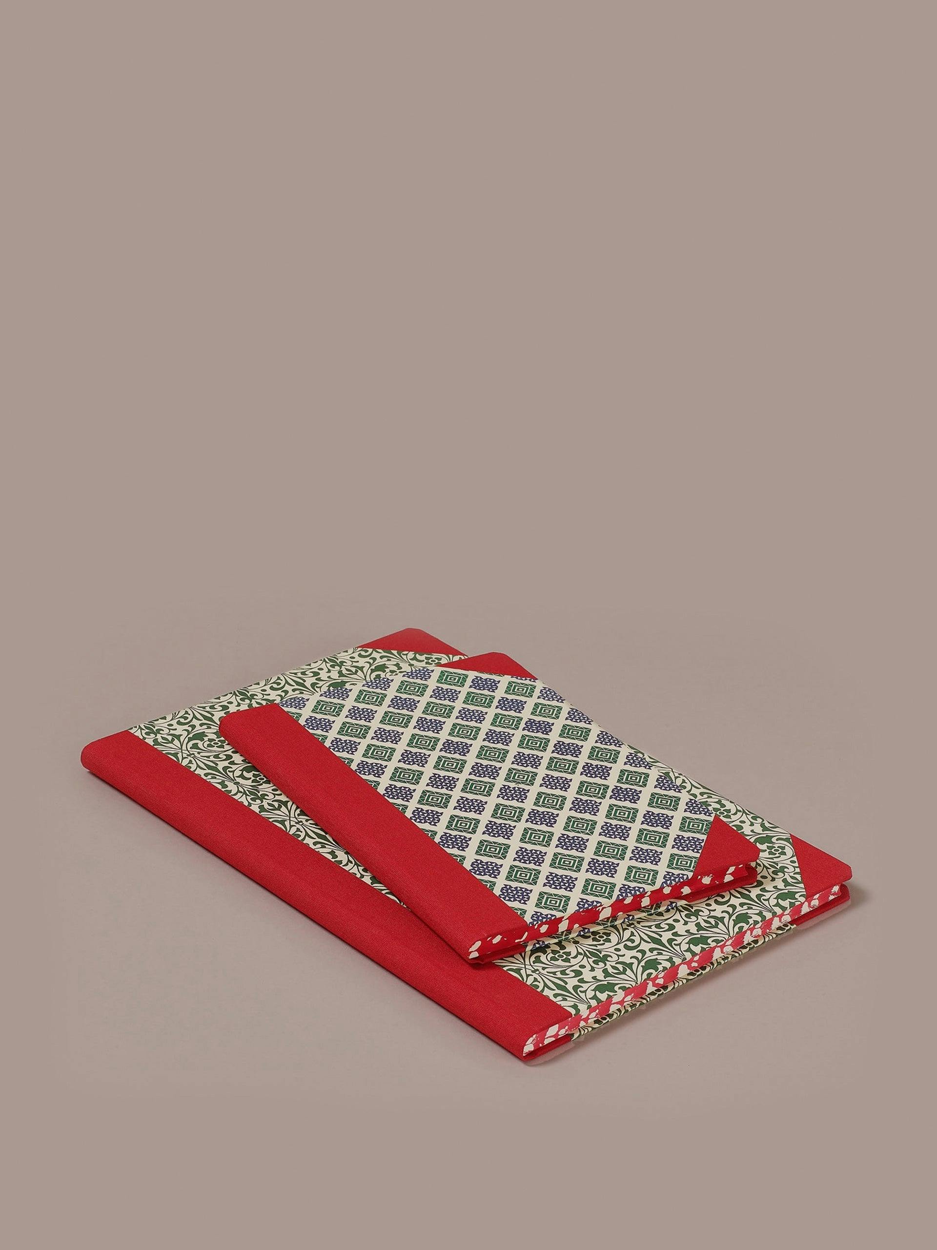 Hardback red notebook