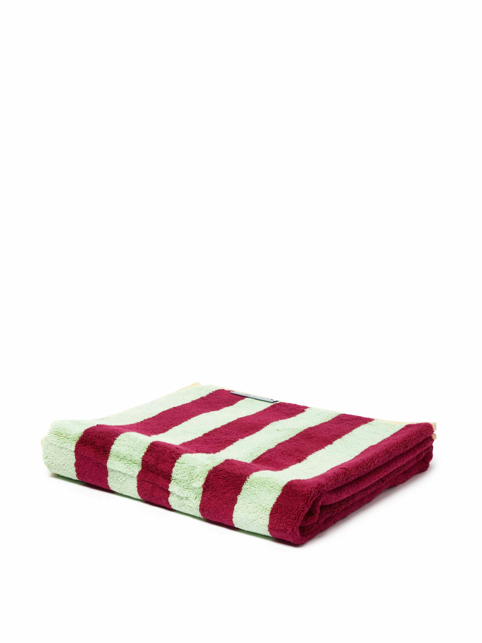 Striped bath towel