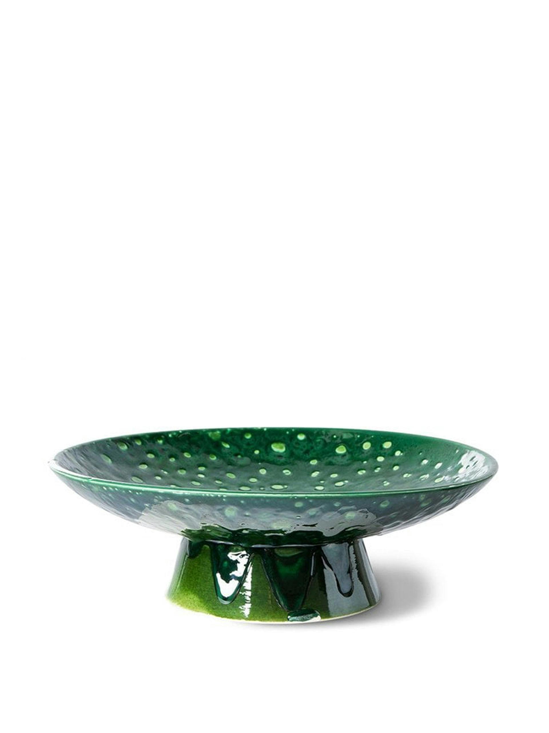 Emerald ceramic bowl