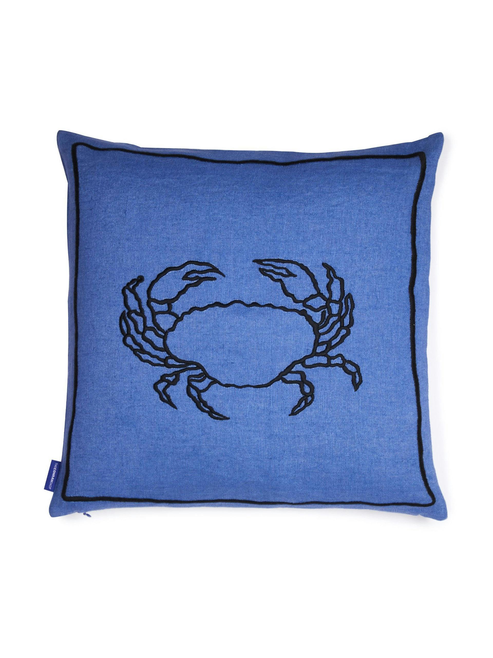 Blue crab cushion cover
