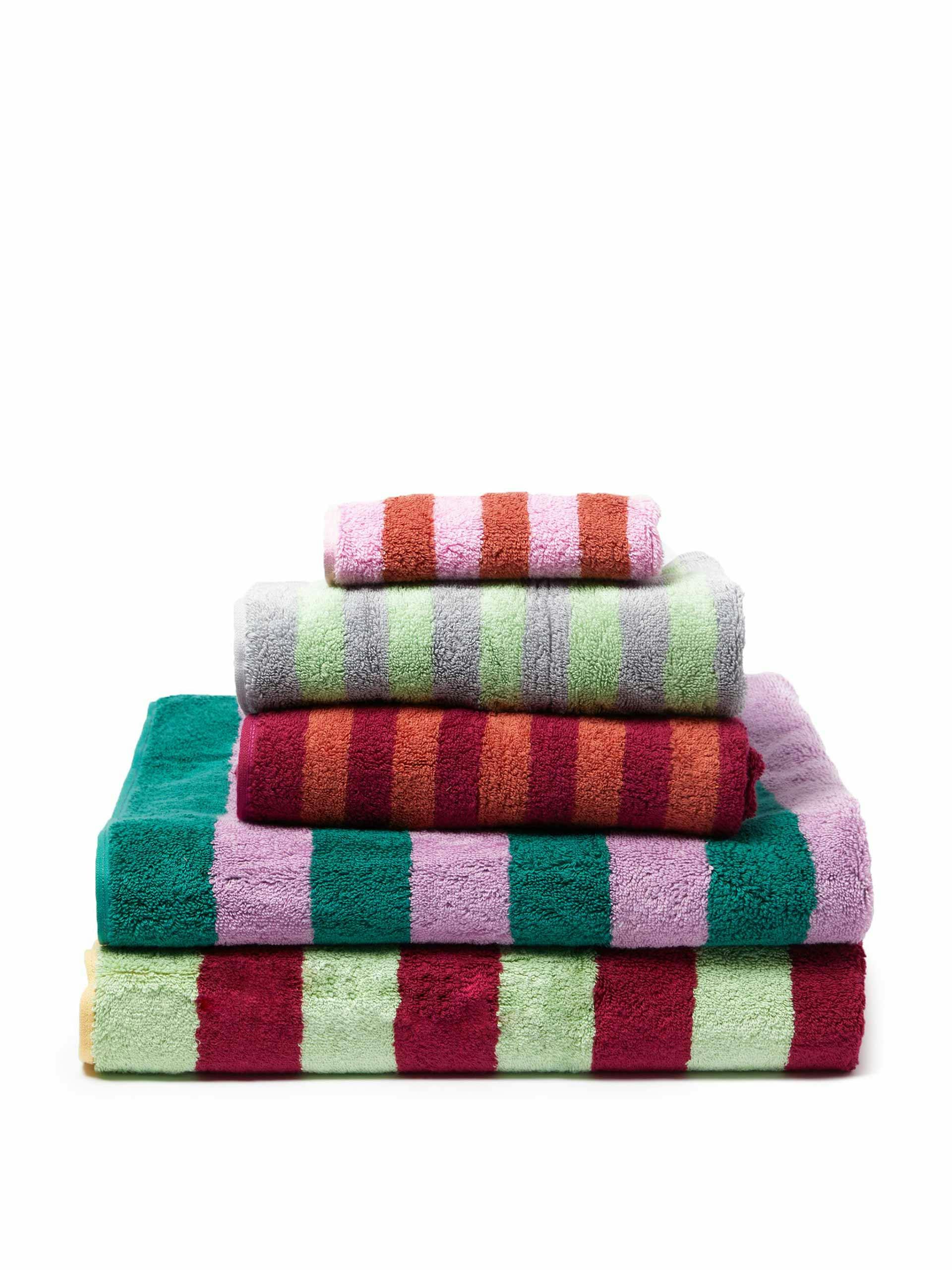 Striped bath towel