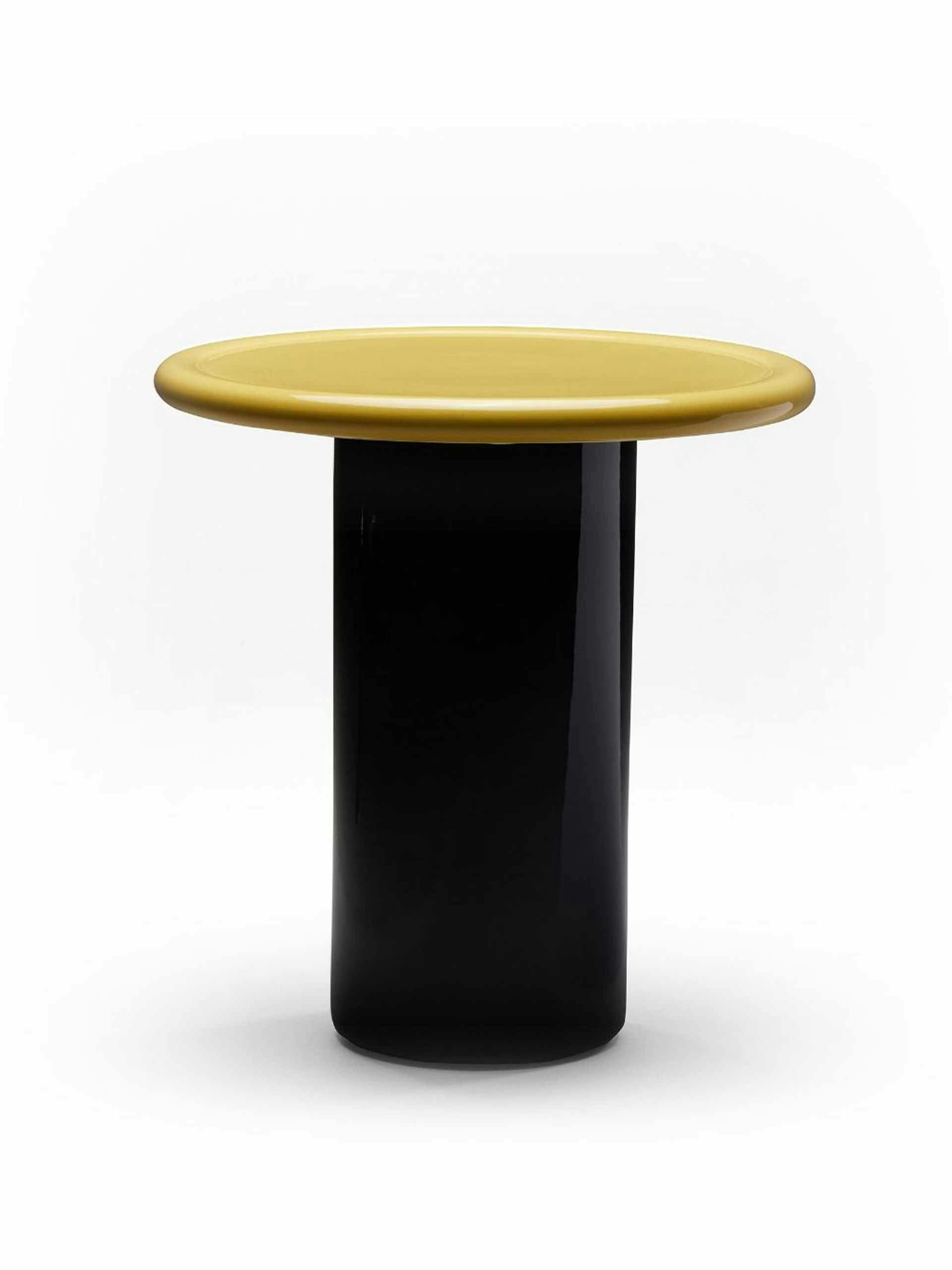 Yellow top side table