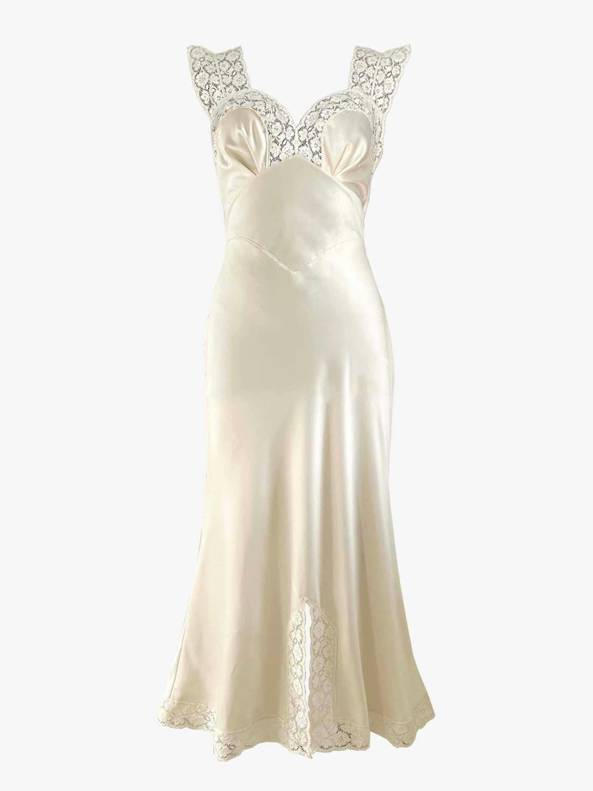 Lace detail slip dress