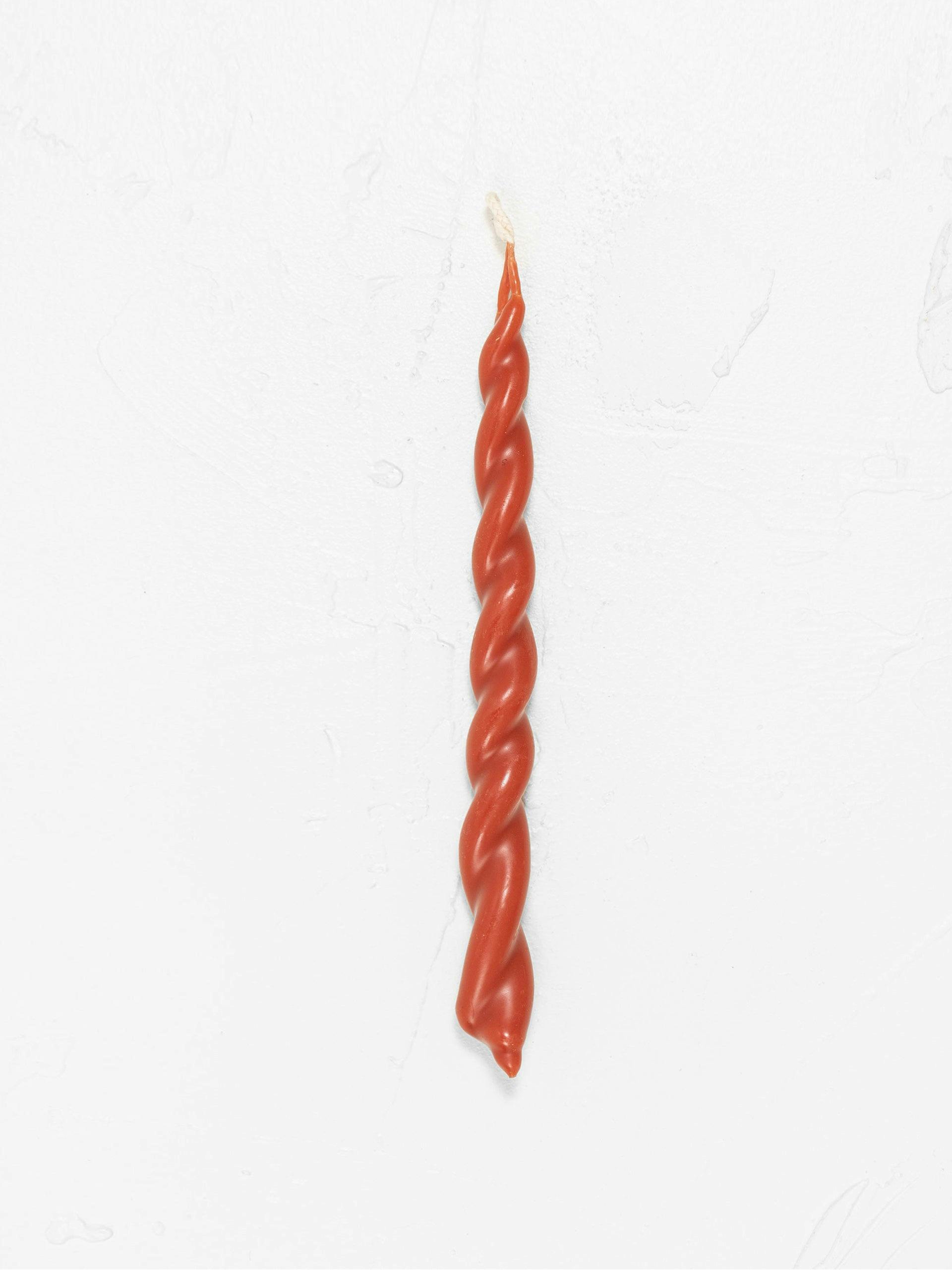 Red twisted candle