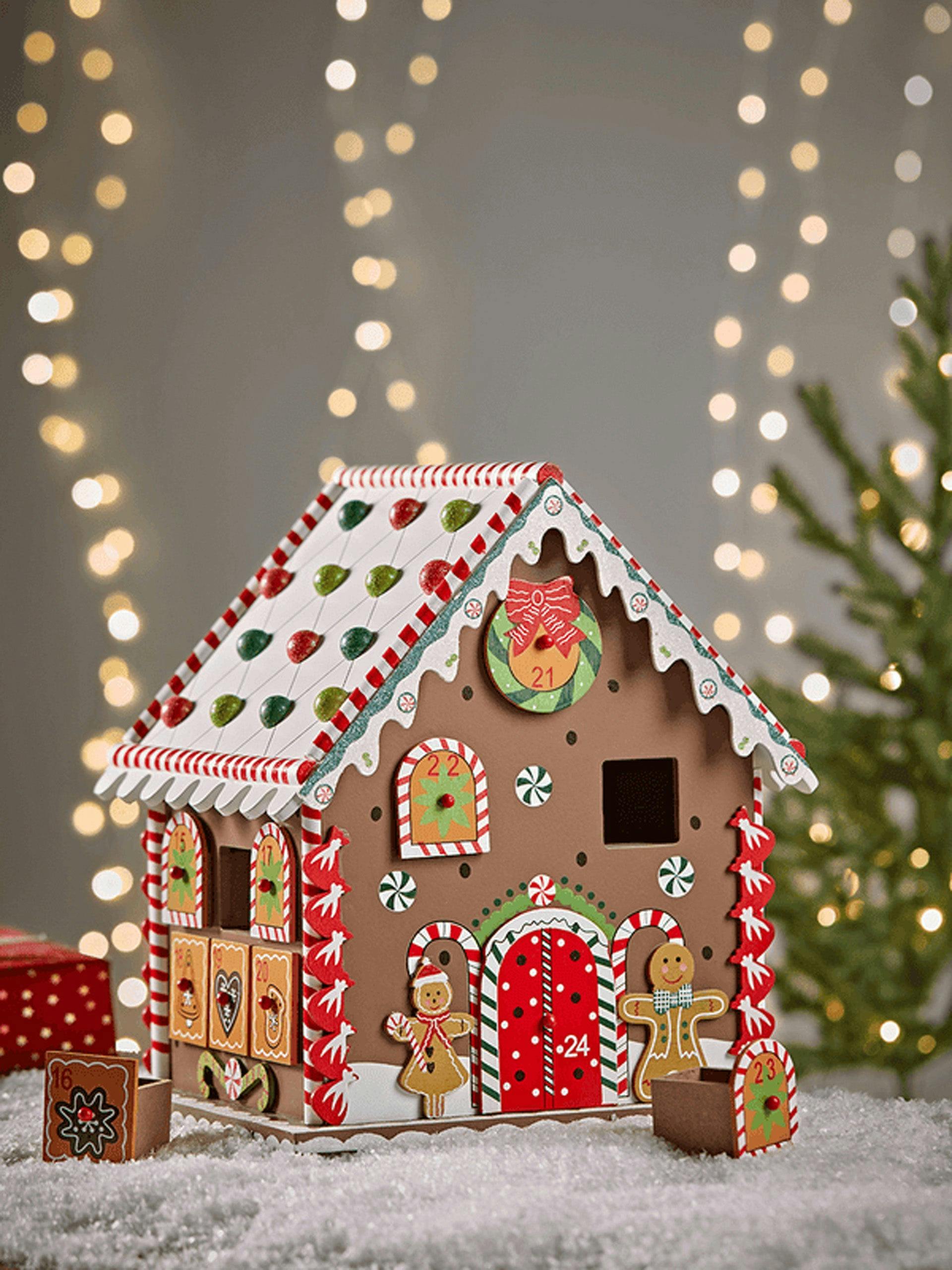 Gingerbread house advent calendar