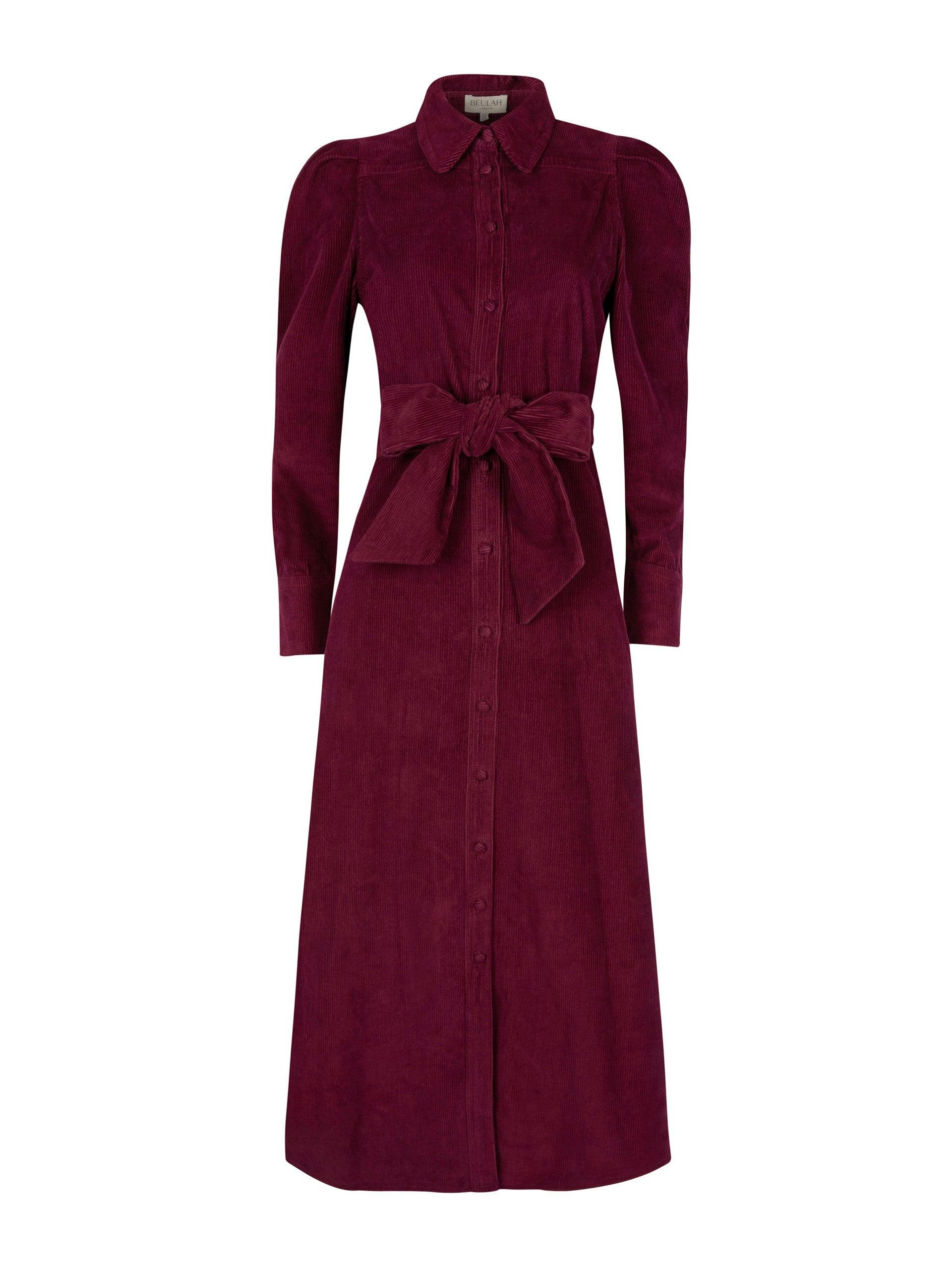 Valerie burgundy dress