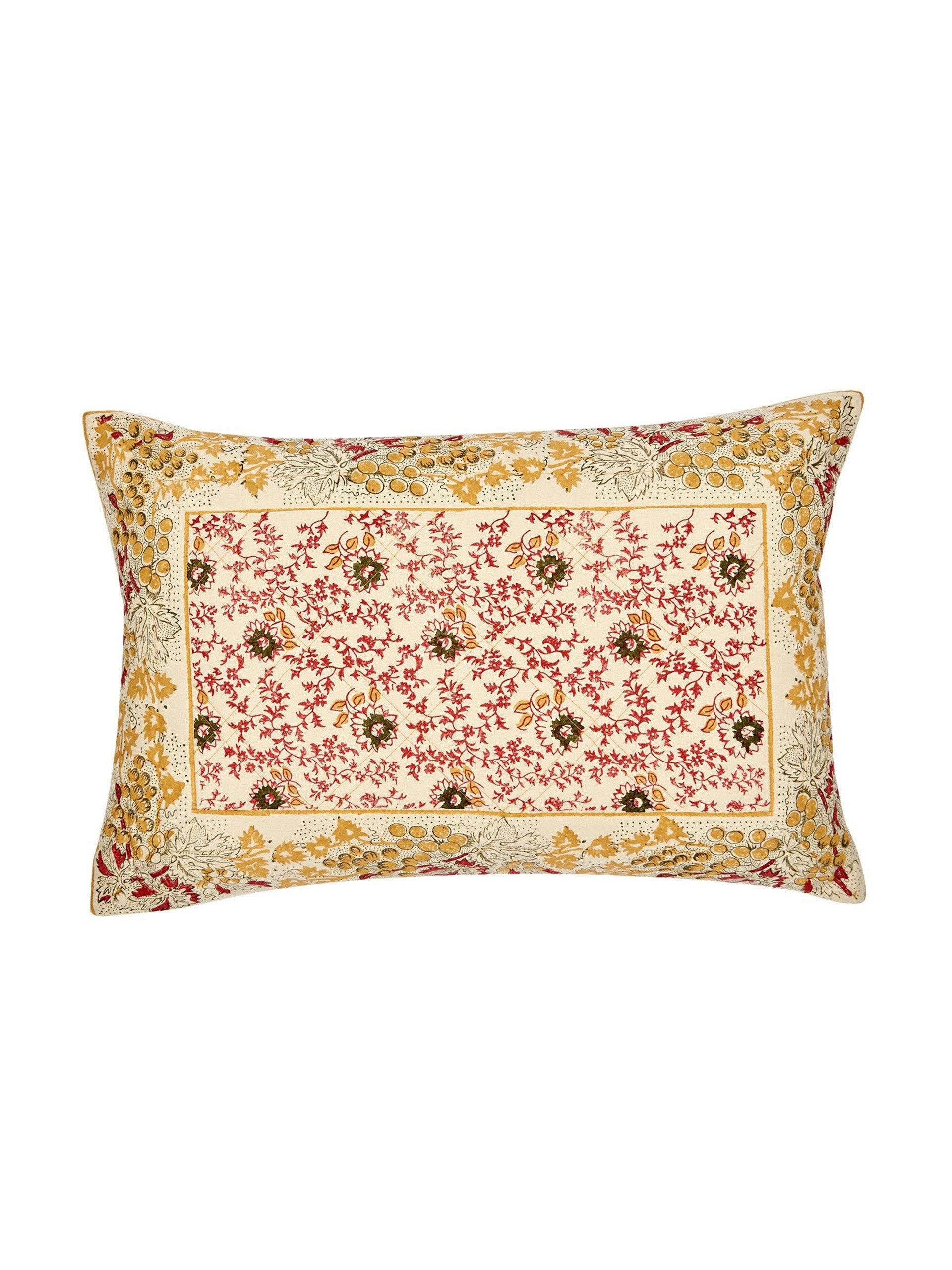 Quilted cotton cushion