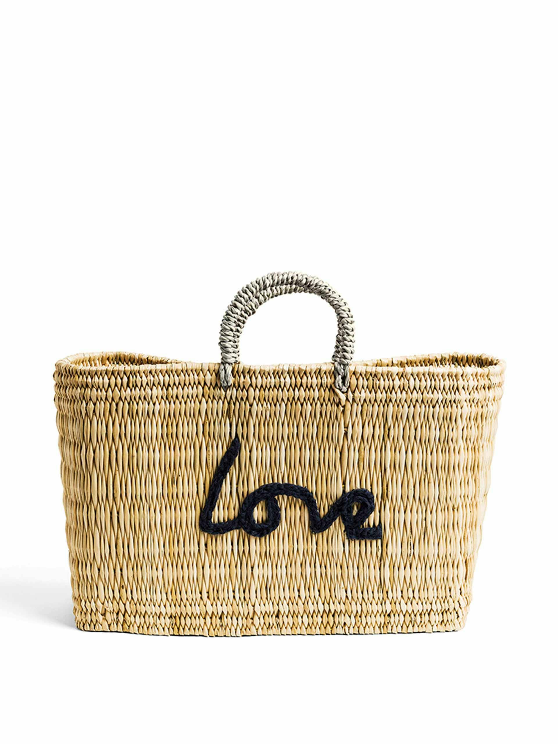 Love handwoven basket bag