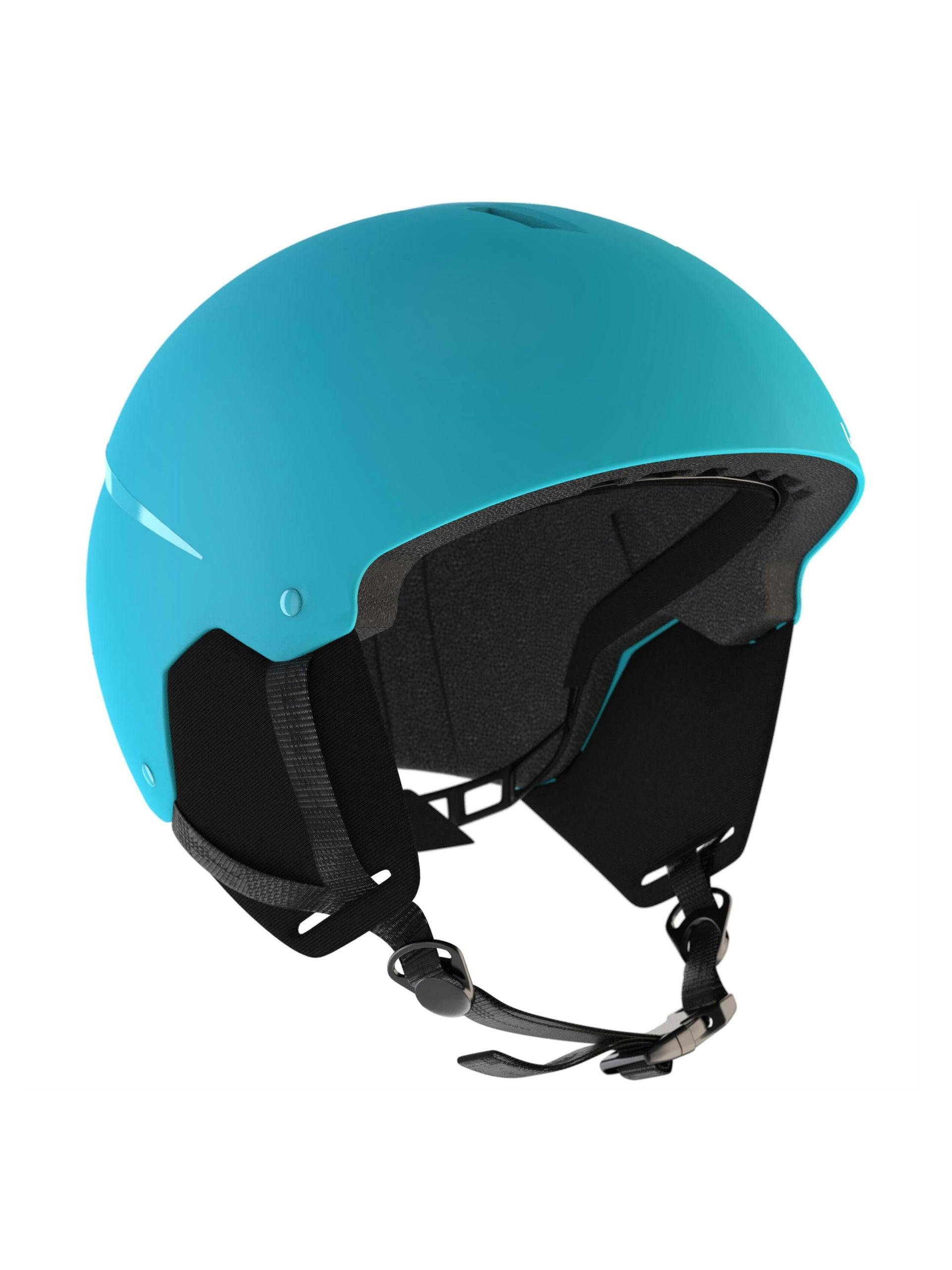Blue ski helmet