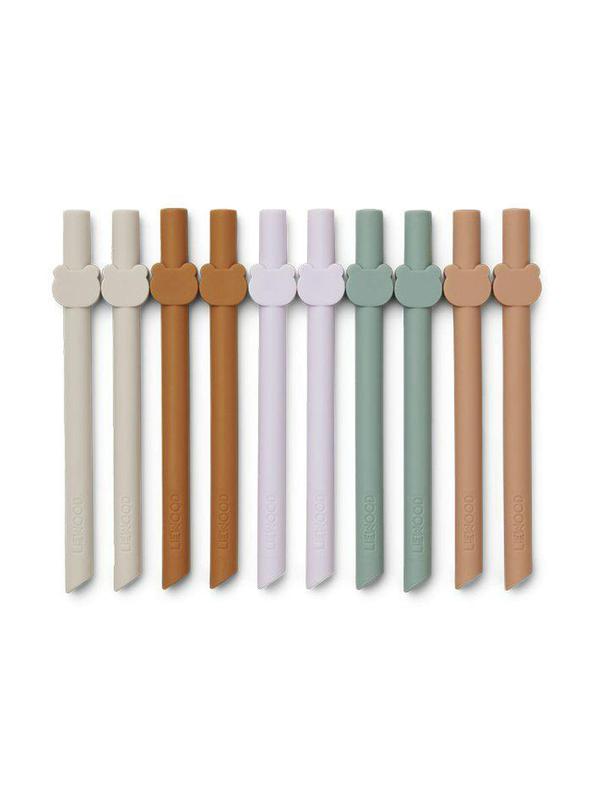 Kids silicone straws (set of 10)