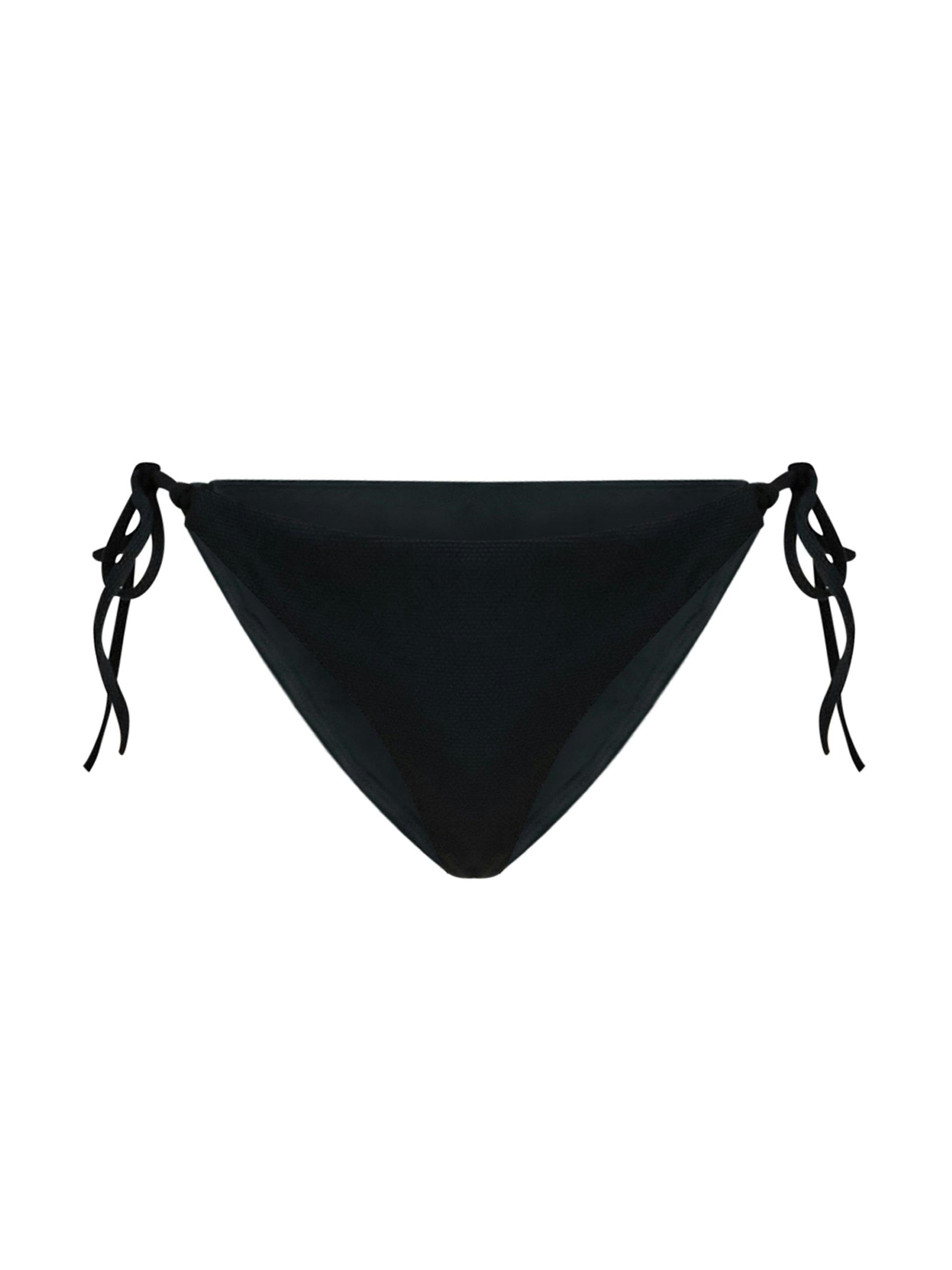 Dafne black triangle bikini bottom
