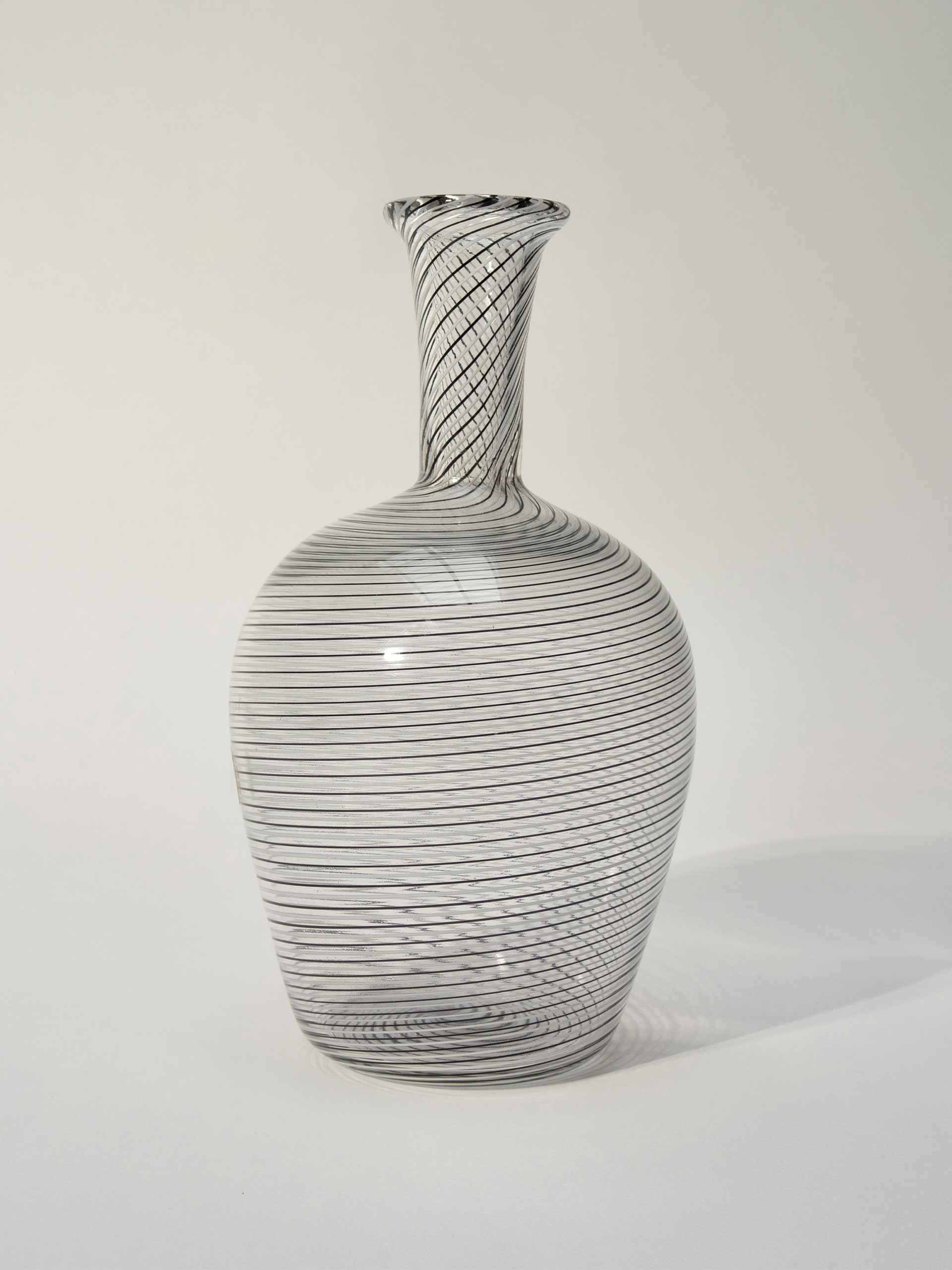 Murano glass swirl vase