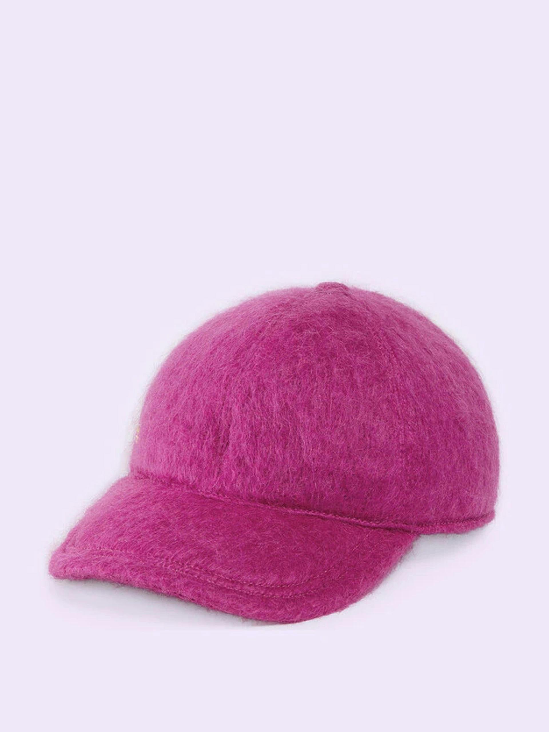 Mohair baseball hat with Double G