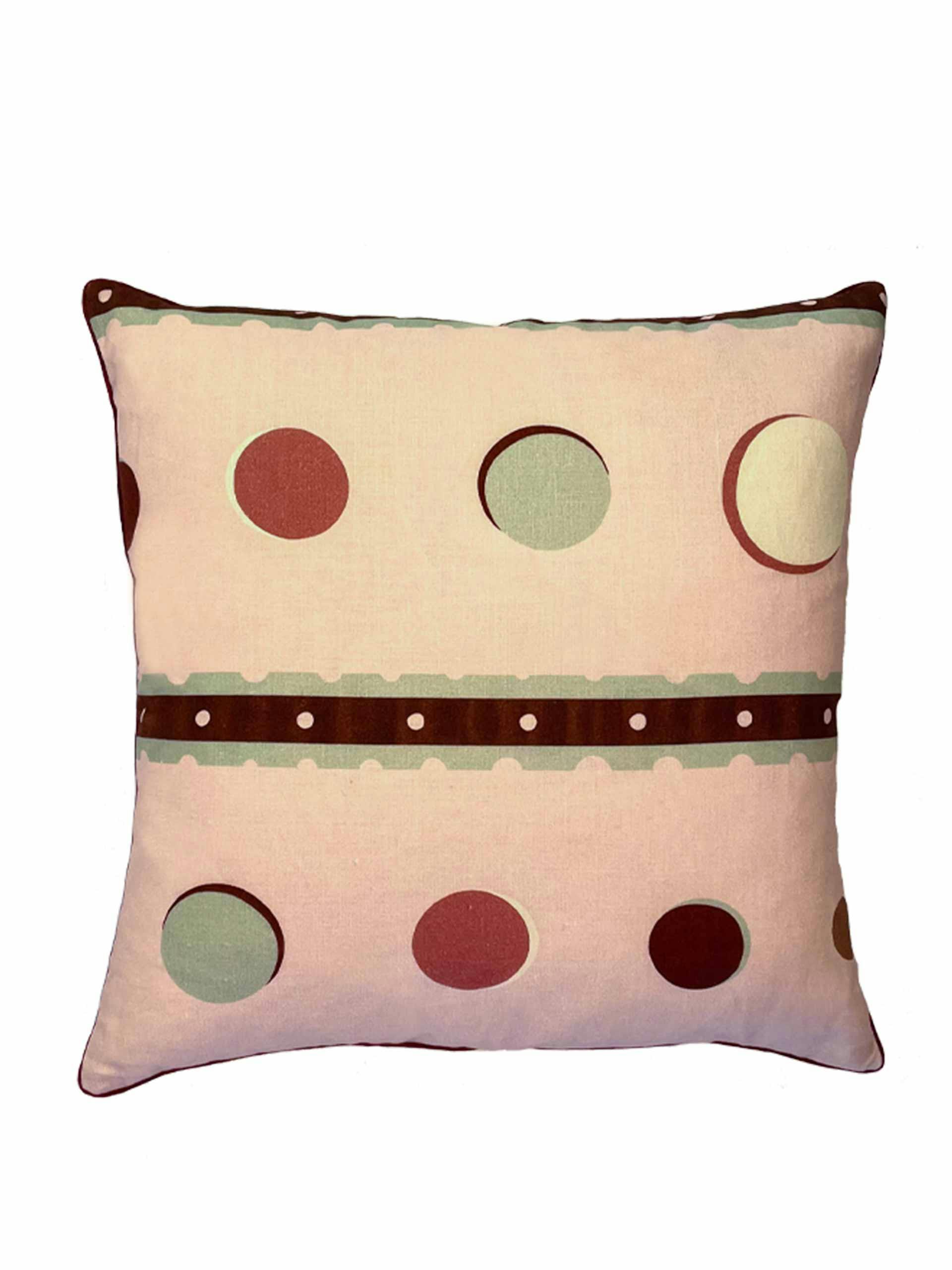 Five moons double sided linen cushion