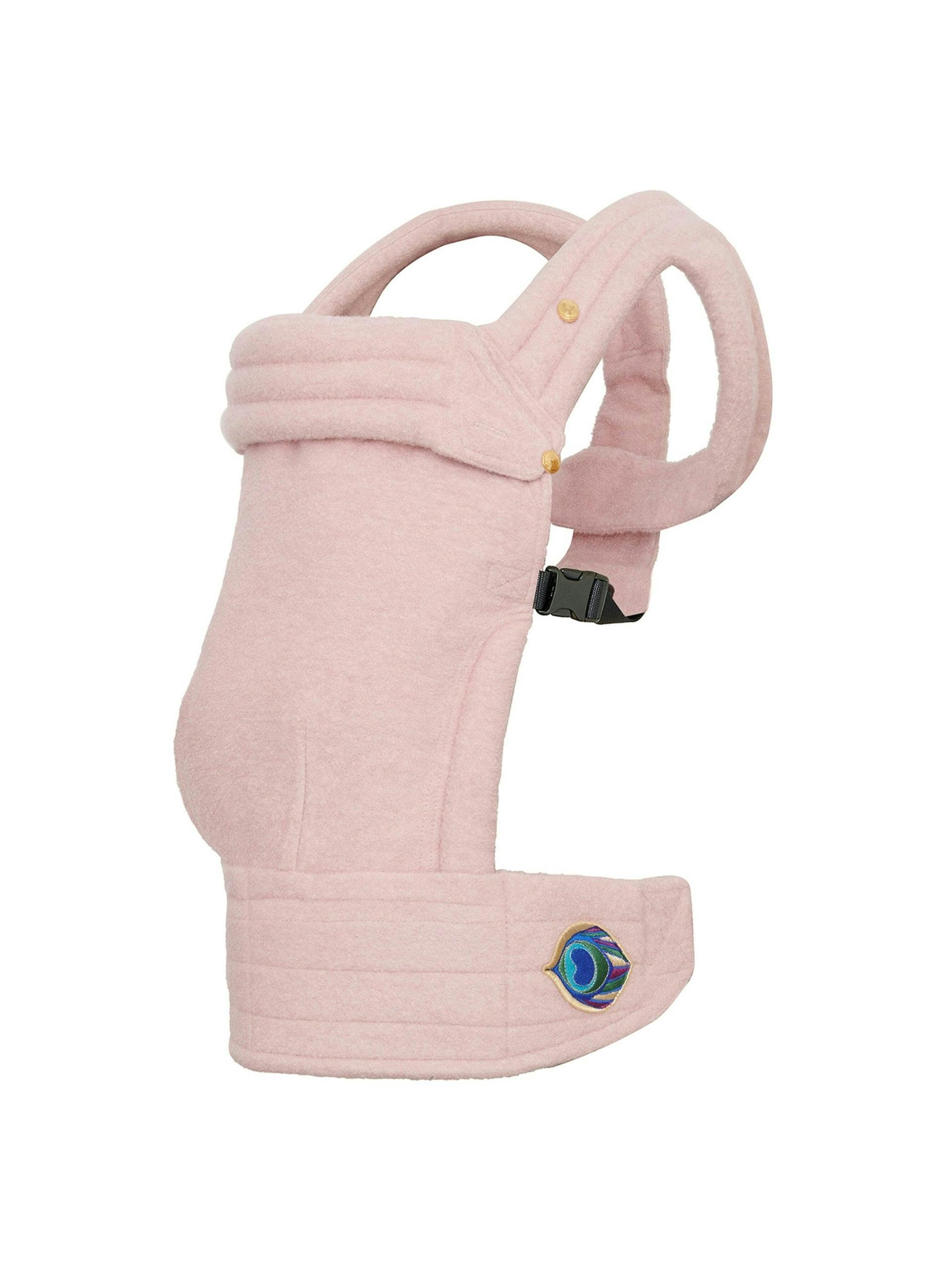 Adjustable cashmere and cotton baby carrier