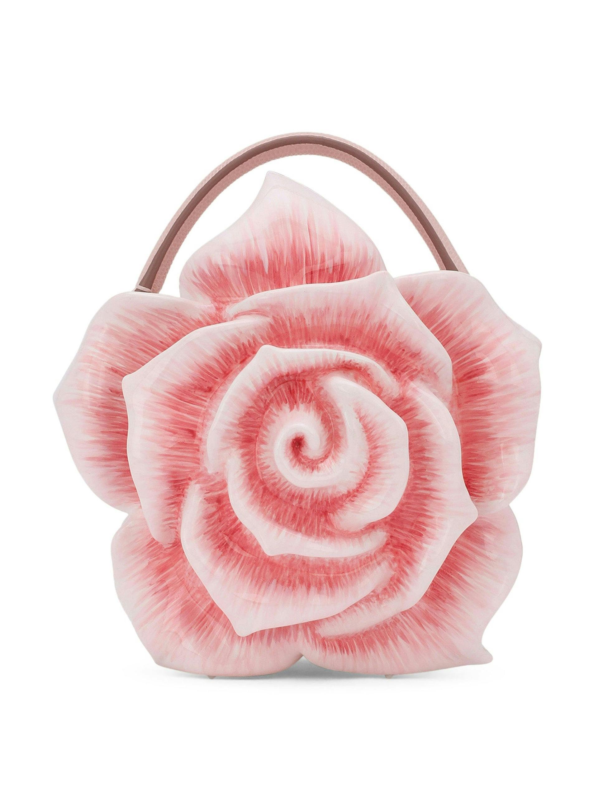 Flower top-handle bag