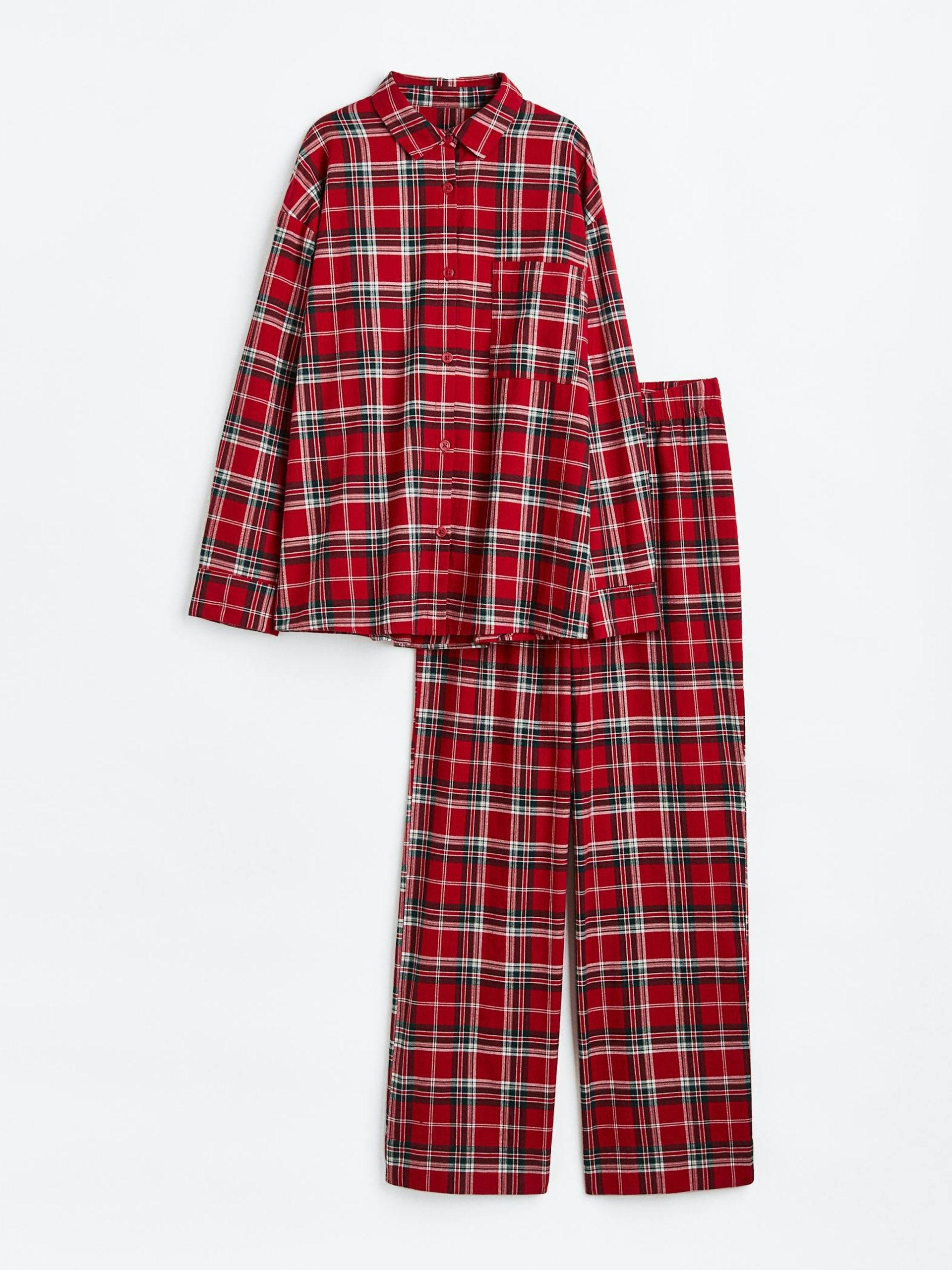 Red checked pyjama set