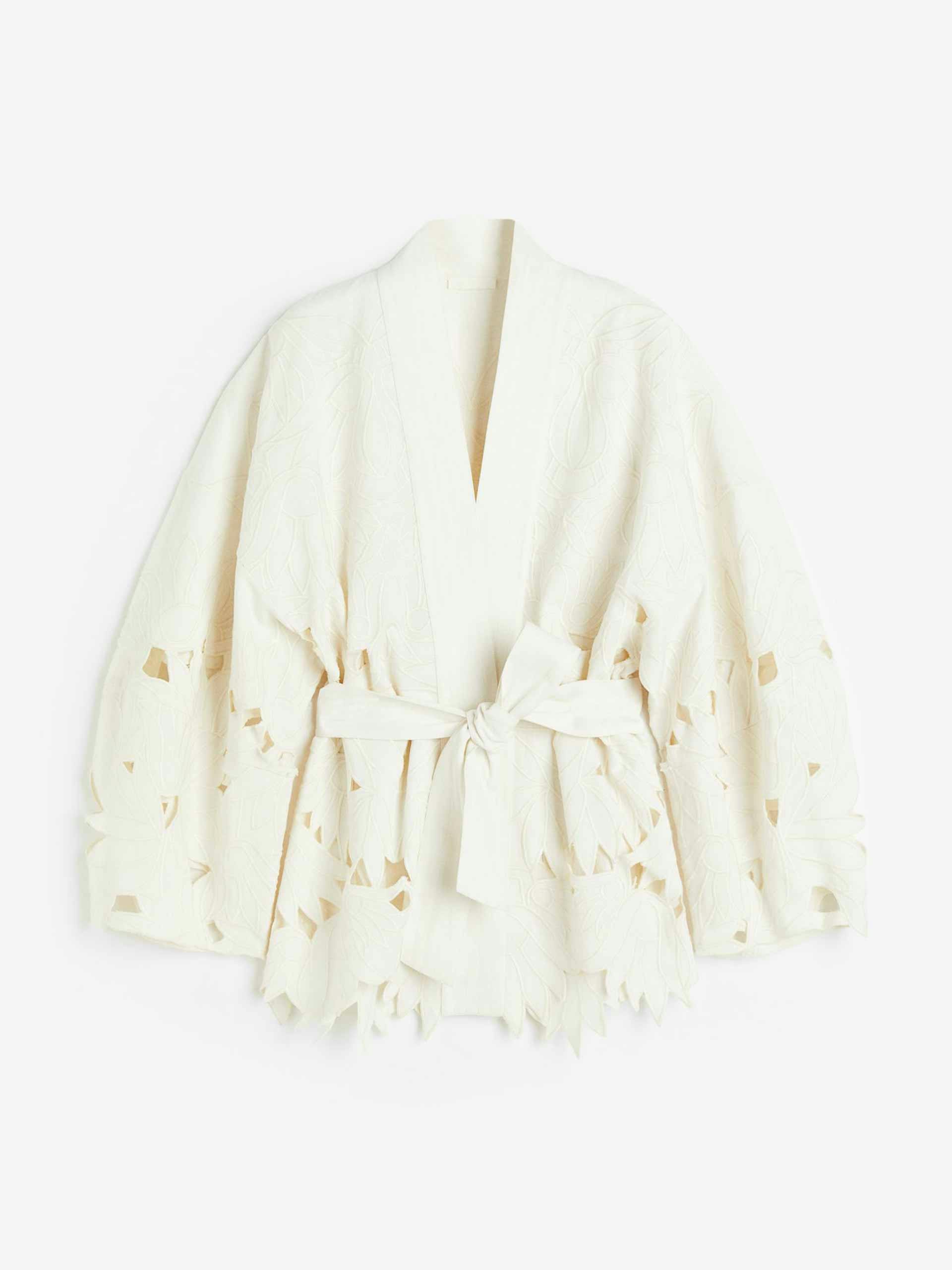 Oversized broderie anglaise jacket