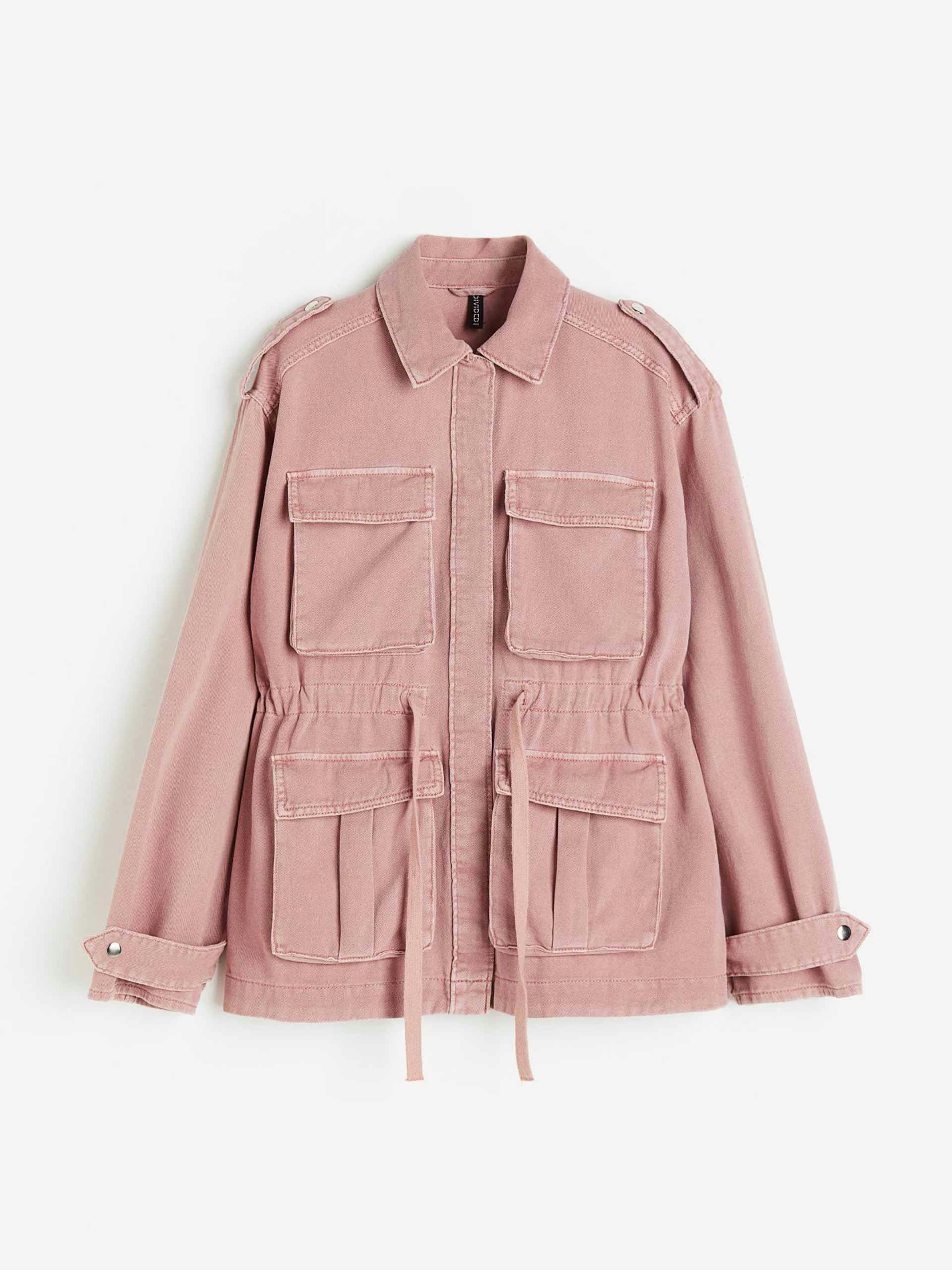 Pink utility jacket