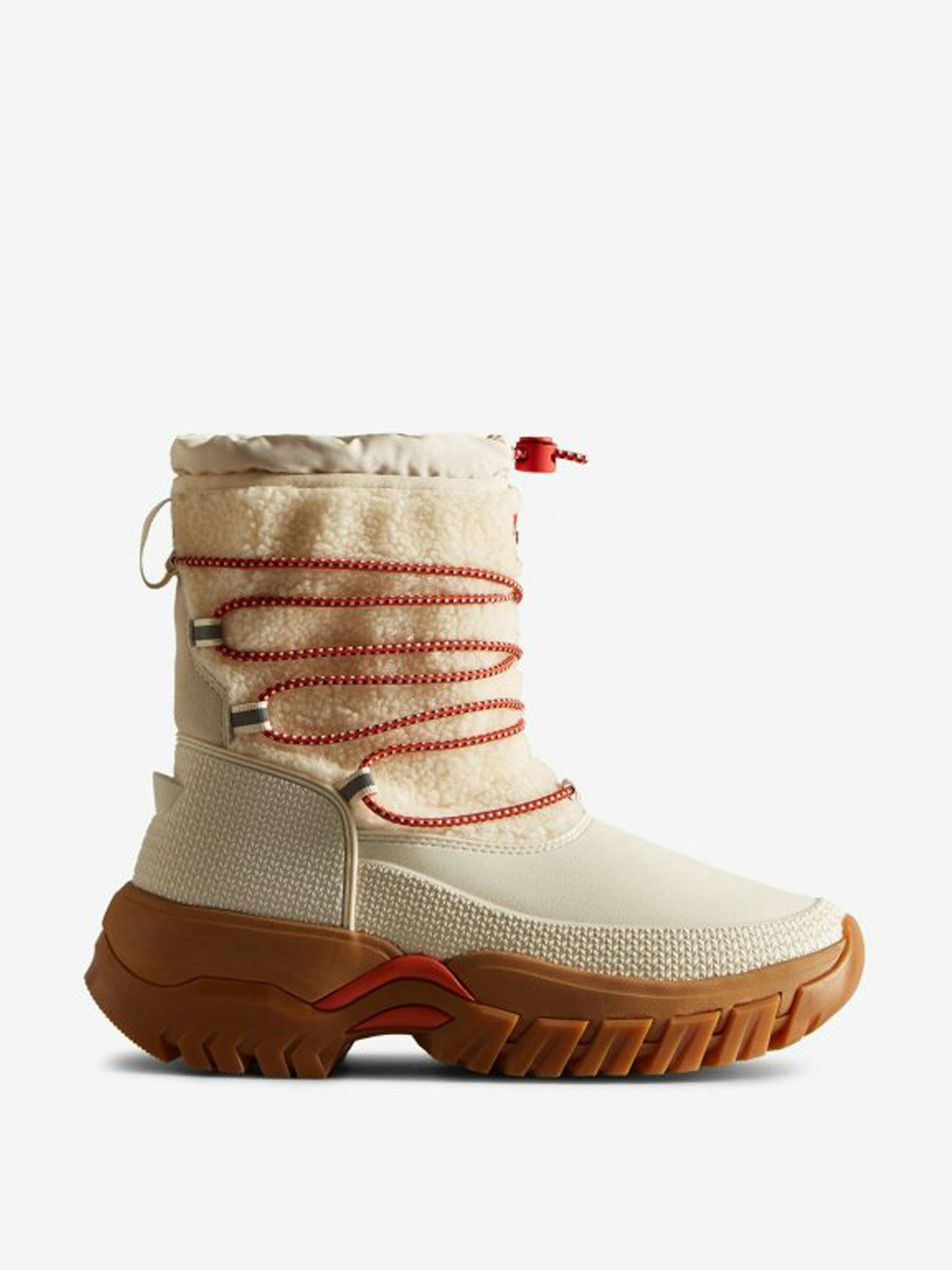 Vegan shearling snow boots