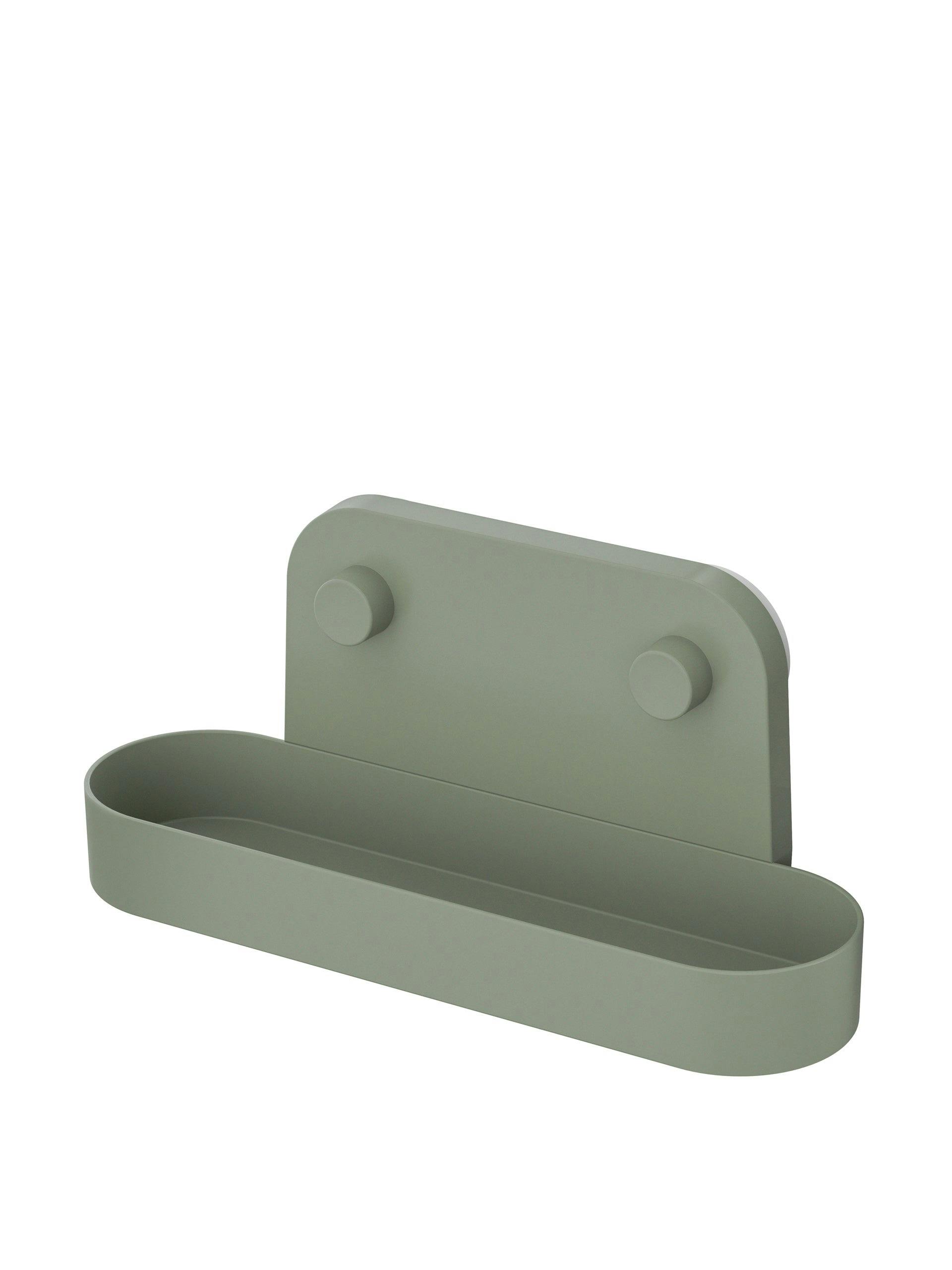Wall shelf with suction cup