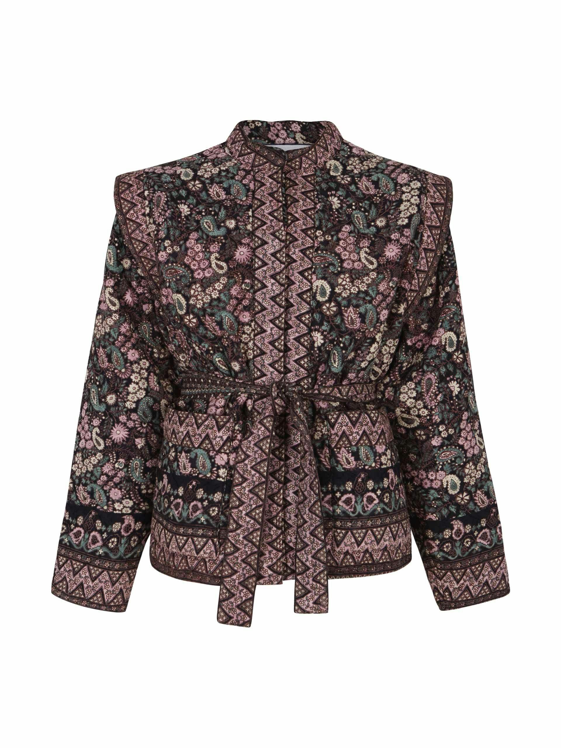 Jacquard quilted jacket