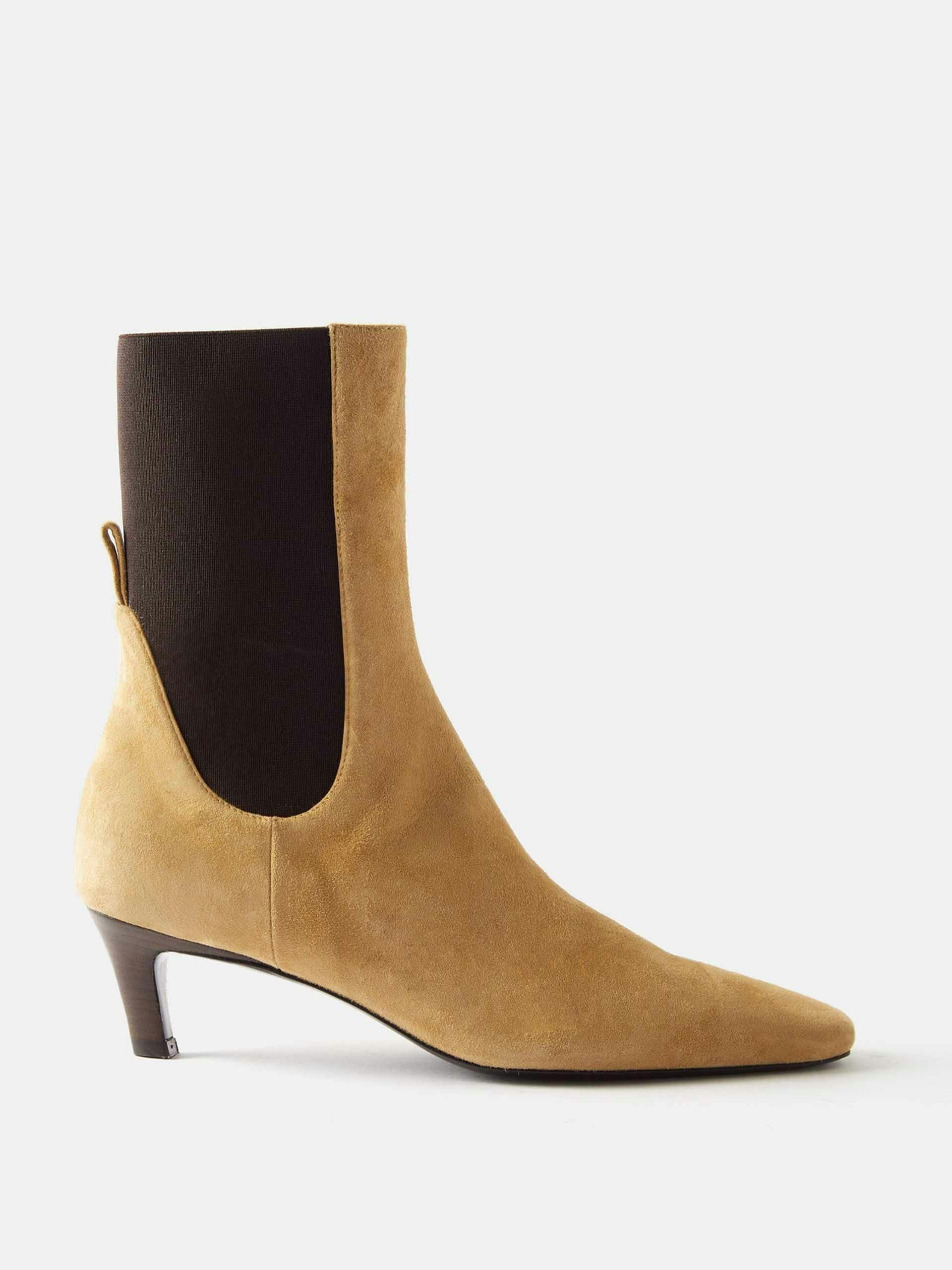Mid Heel 60 suede ankle boots