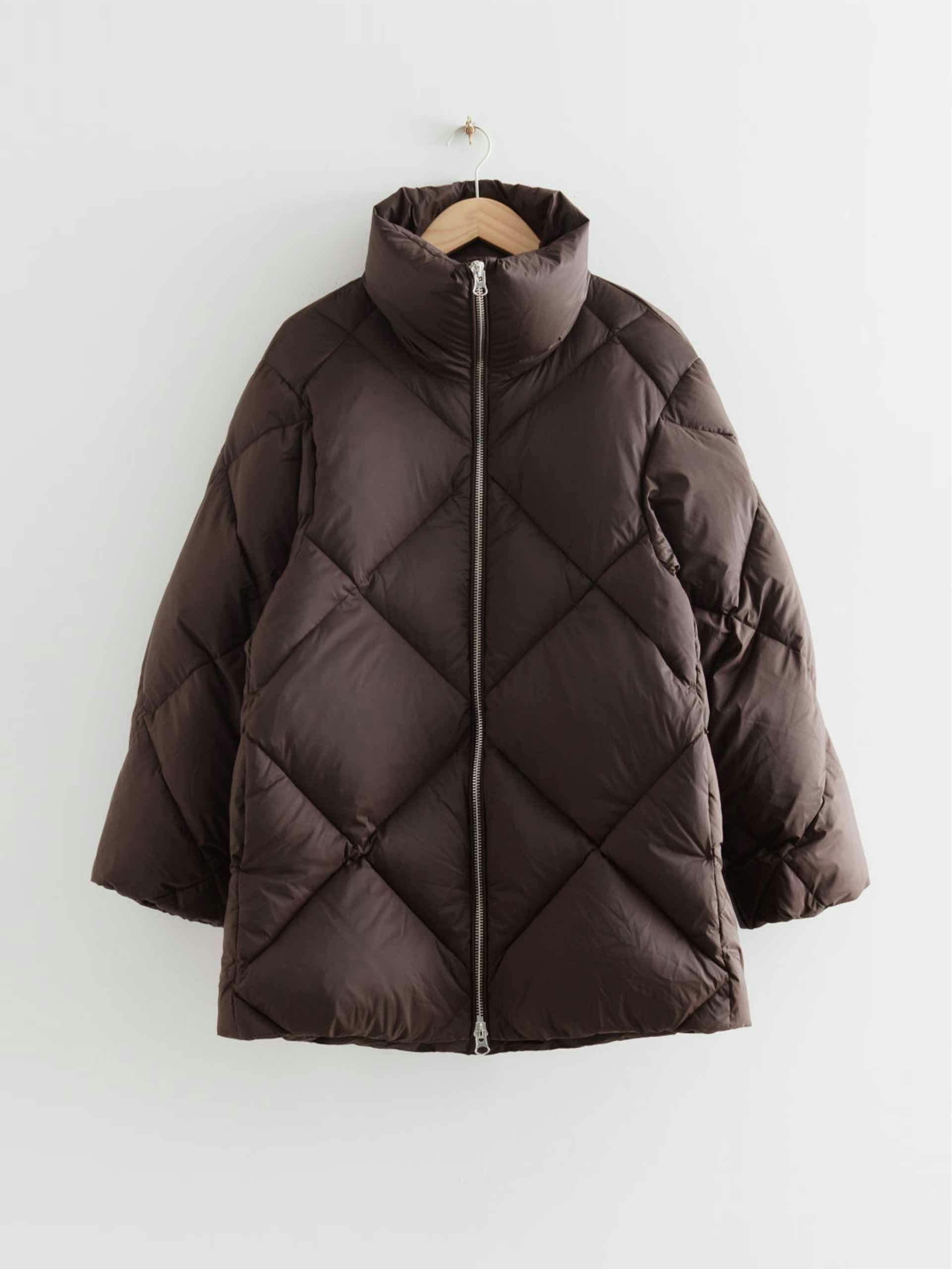 Oversized quilted puffer jacket