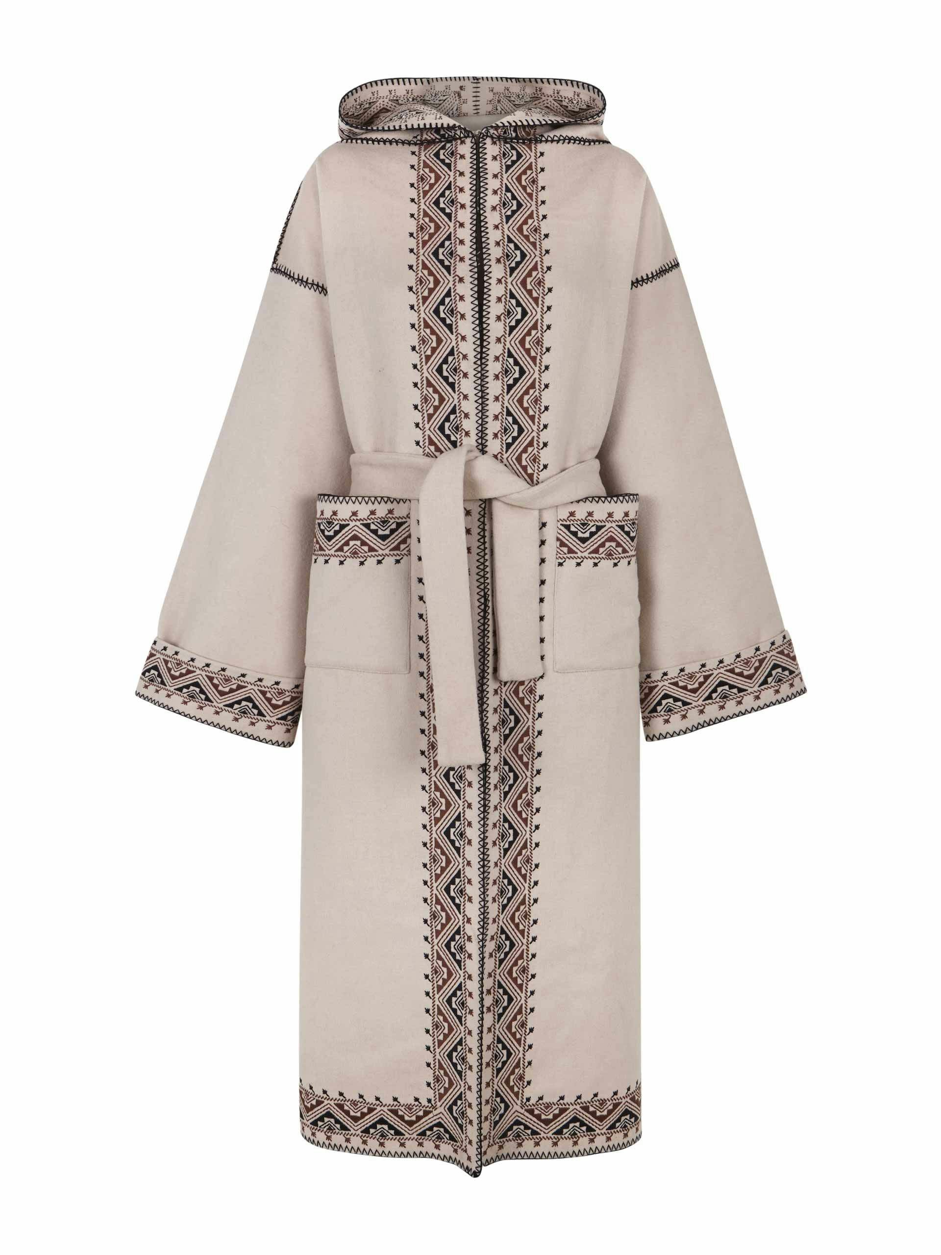 Long embroidered coat