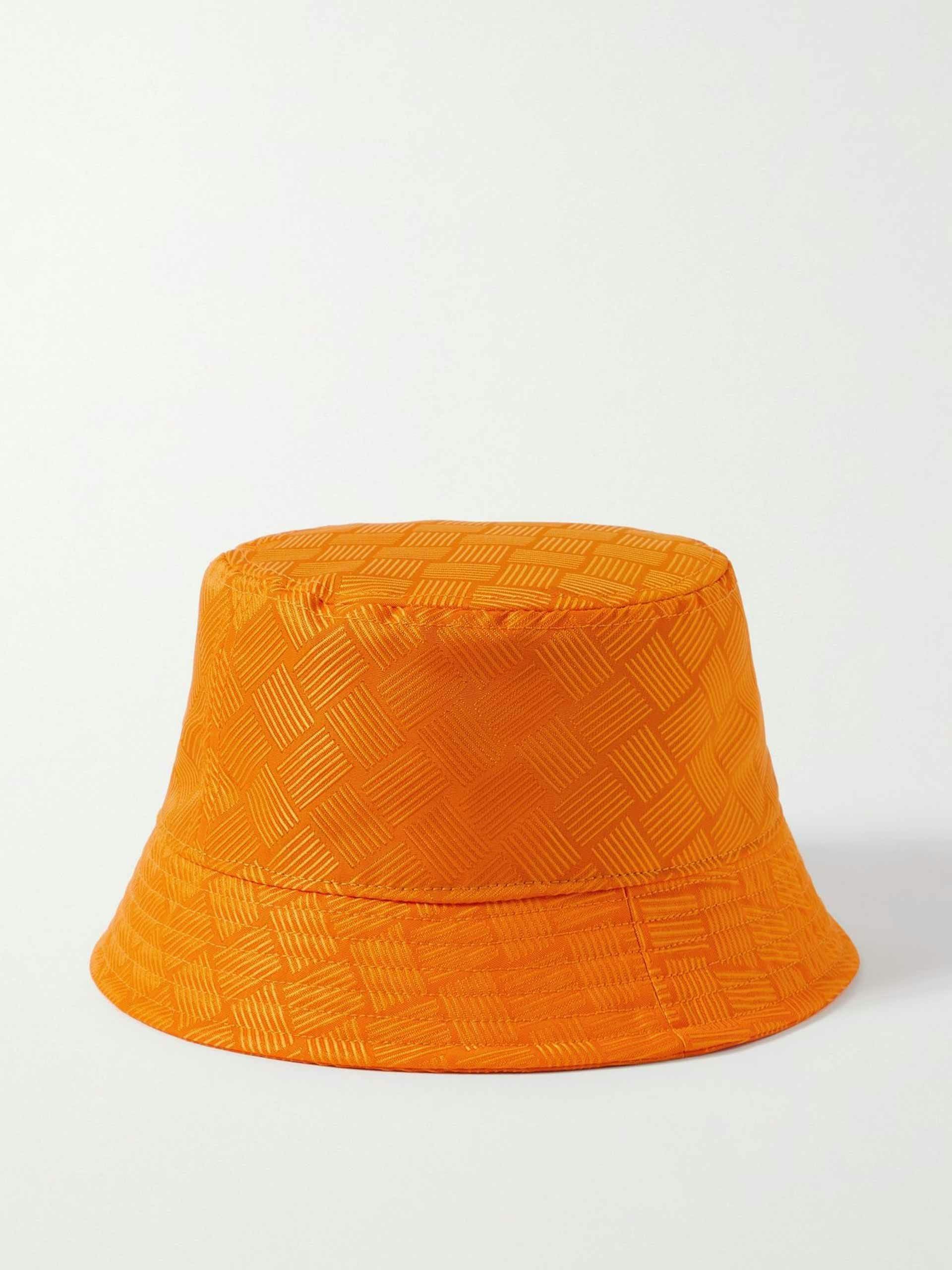 Shell-jacquard bucket hat