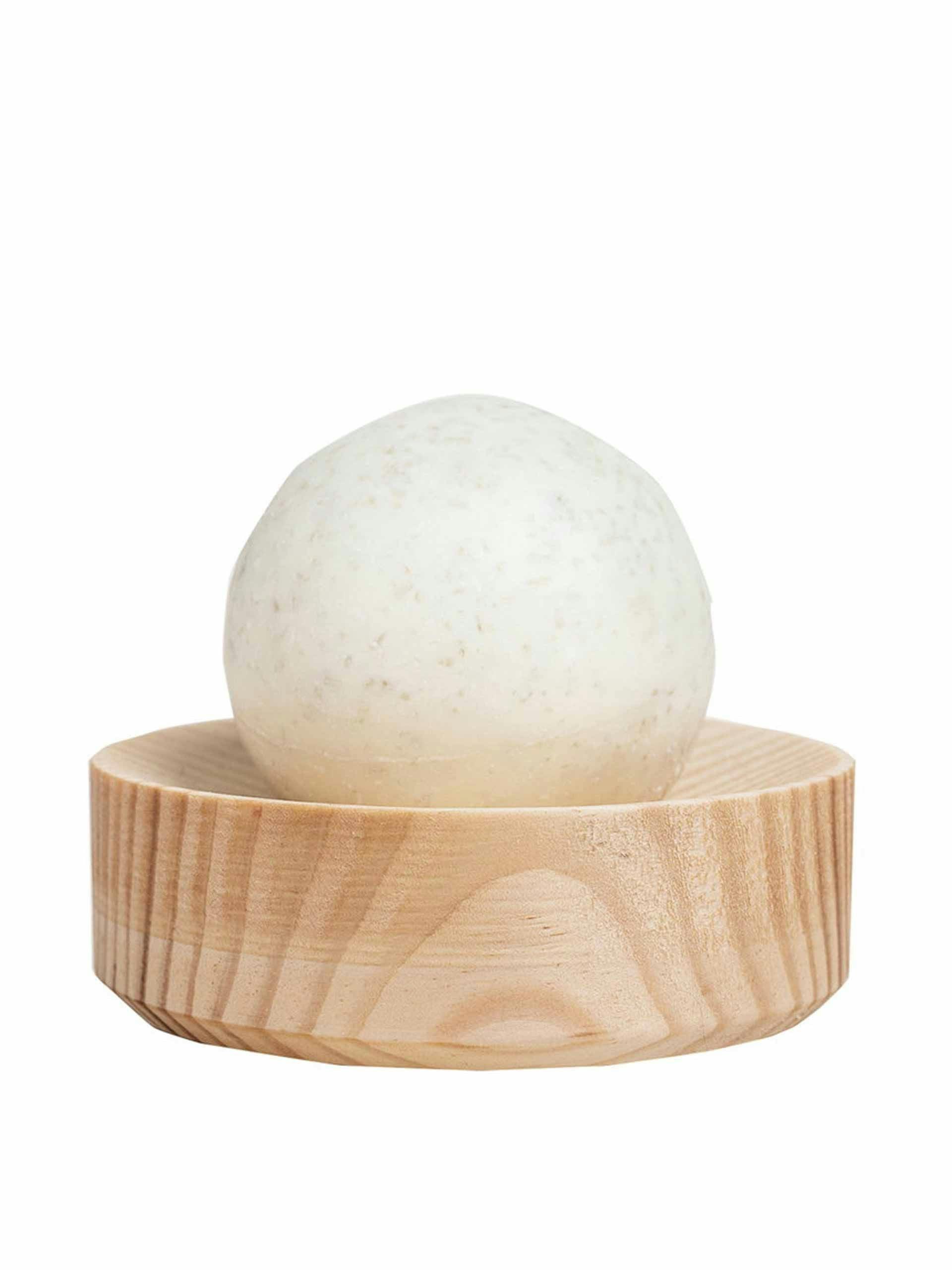 Salt soap set, round pine
