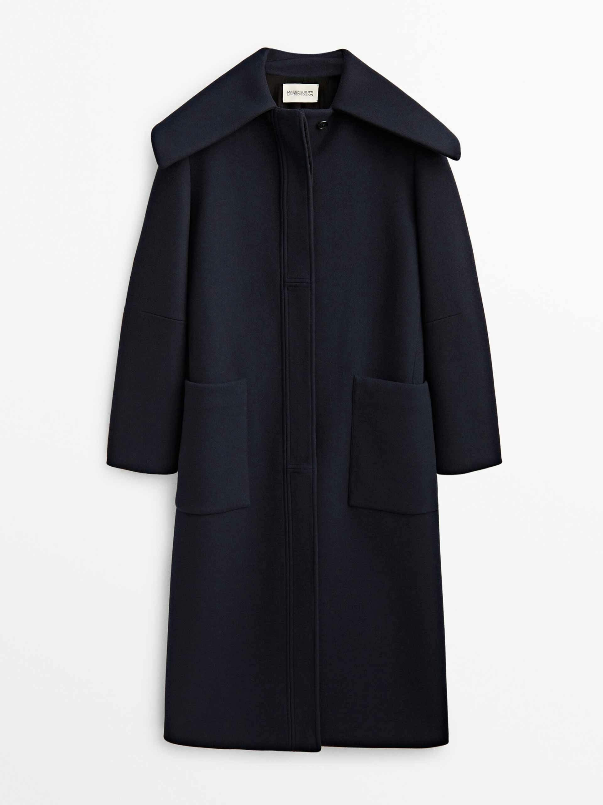 Wool Nautical collar coat