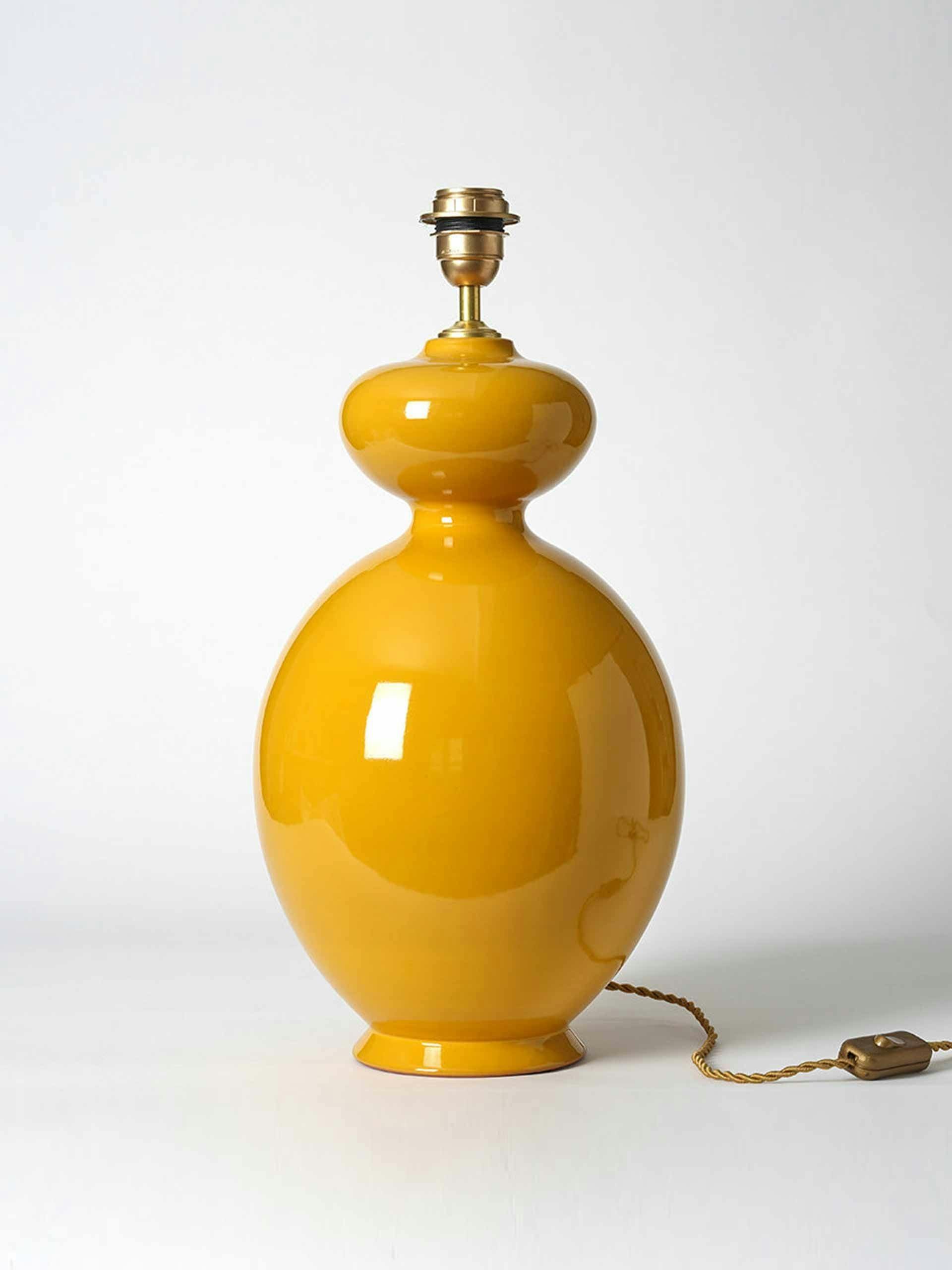 Large round ceramic lamp