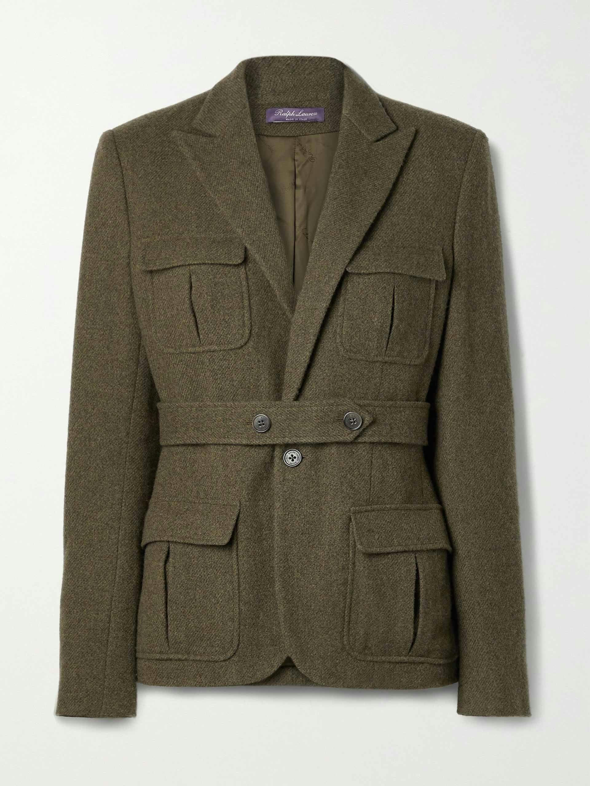 Rhodri wool and cashmere-blend twill jacket