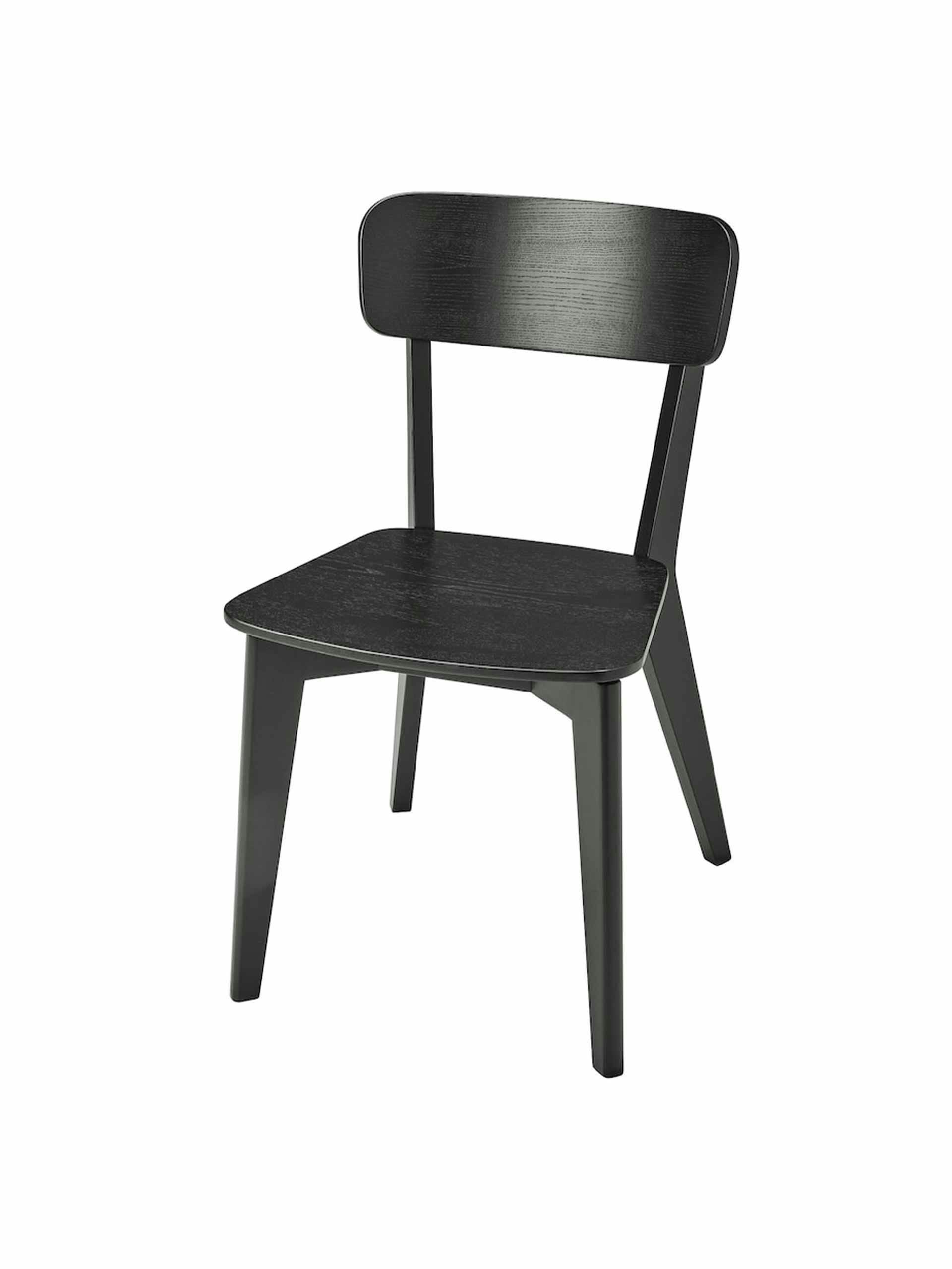 Wooden black chair